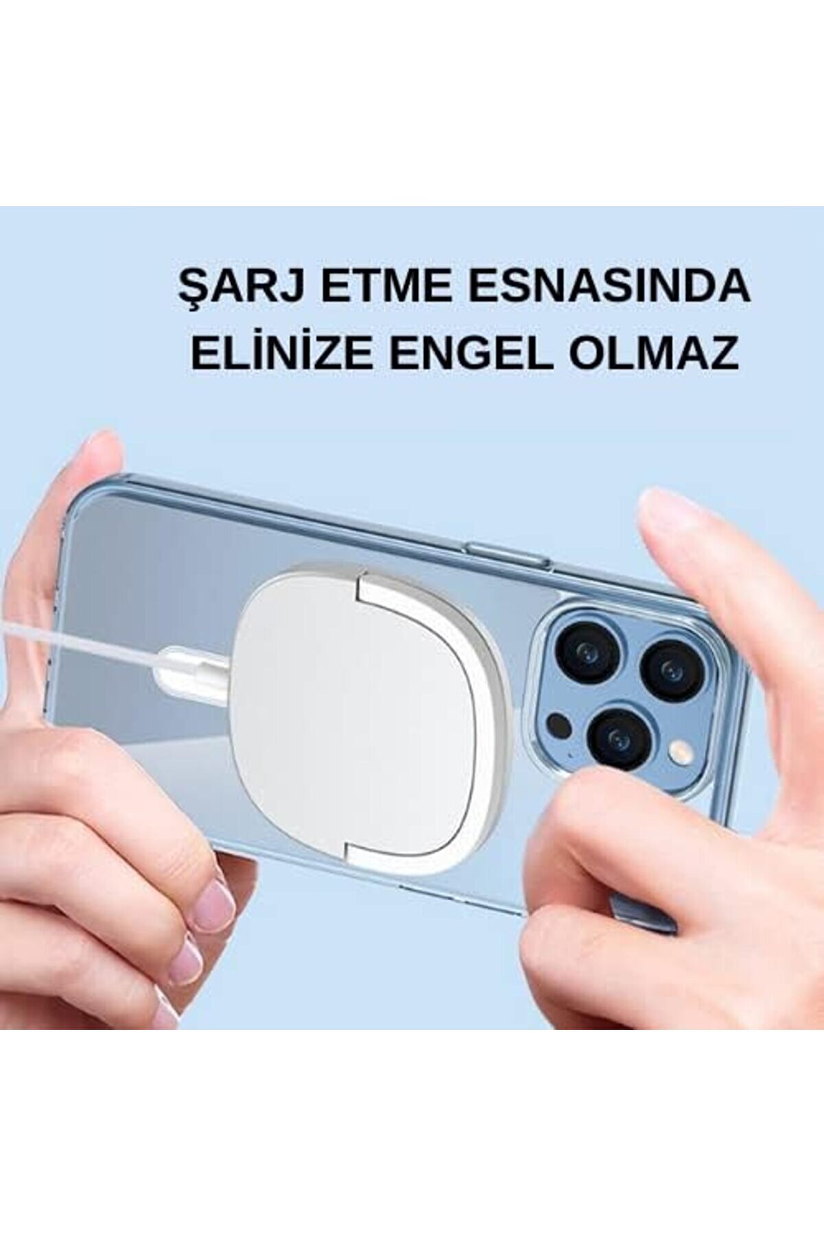 Eli̇zzashop İphone 14/14Pro/14Max/14Promax Uyumlu Kablosuz Şarja Uygun Di̇amond Seri̇es Şeffaf Kılıflar