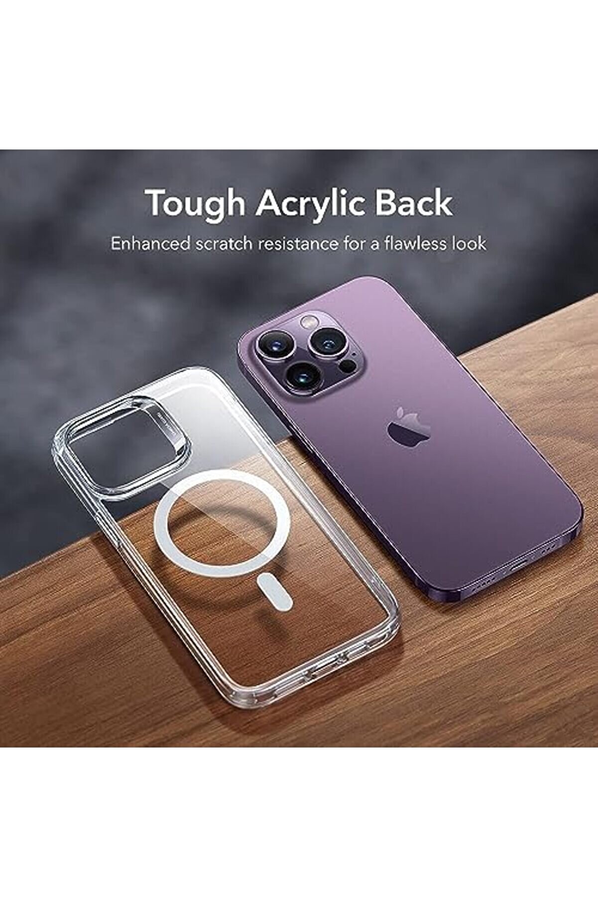 15 Pro Max İçi̇n Özelli̇kli̇ Çok Şık Şeffaf Kılıf Kablosuz Şarj Özelli̇kli̇ 15 Promax Uyumlu 1014773