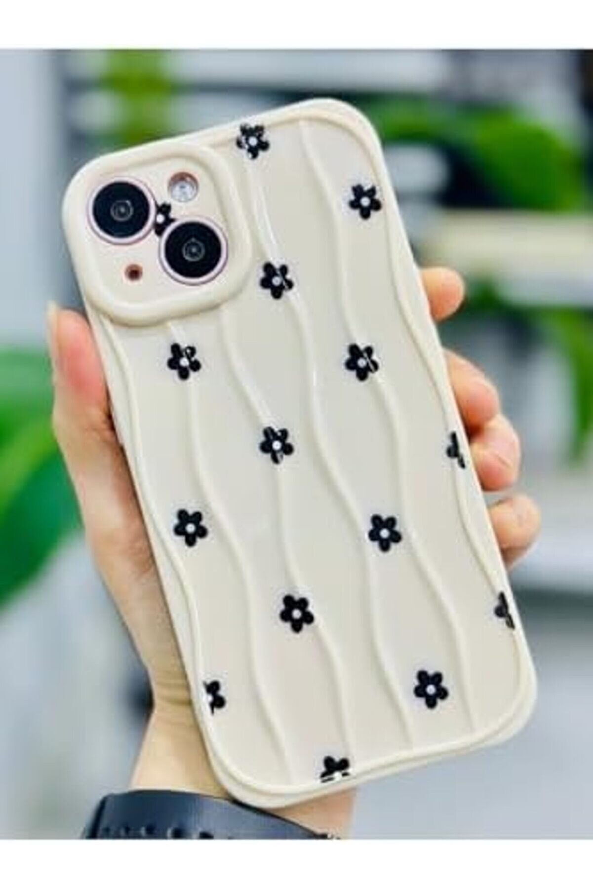 Aksesuar 14 Ve 15 İle Uyumlu Si̇yah Baskı Desenli̇ Si̇li̇kon Kılıf 1014773