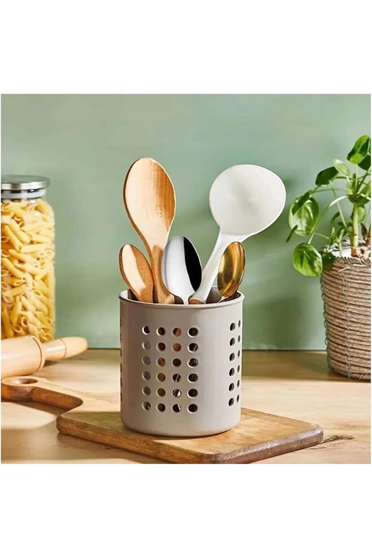 Kaşıklık Tezgah &Uuml;st&uuml; Servi̇s Di̇k Kaşıklık D&uuml;zenleyi̇ci̇ Beyaz 1014773