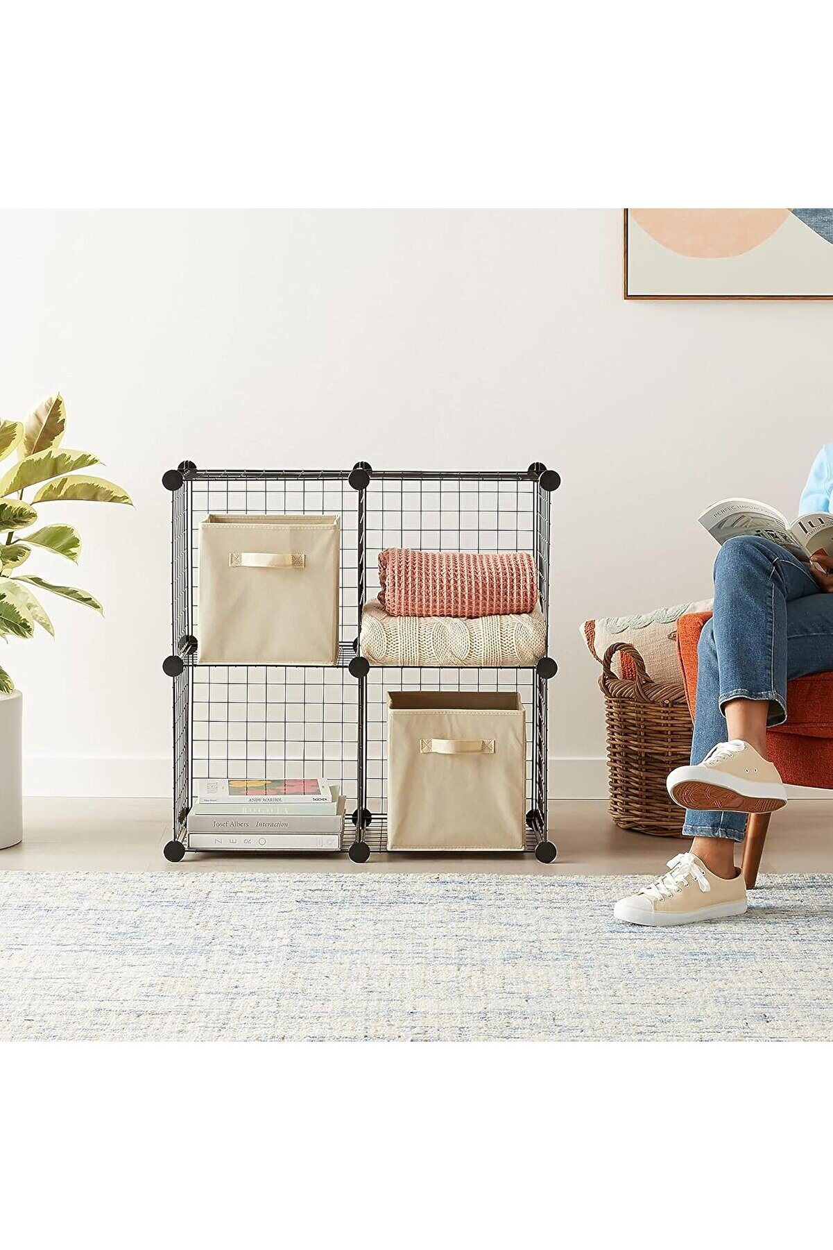 STOREMAX Dekoratif Tel Dolap - 4 Küp 1014773