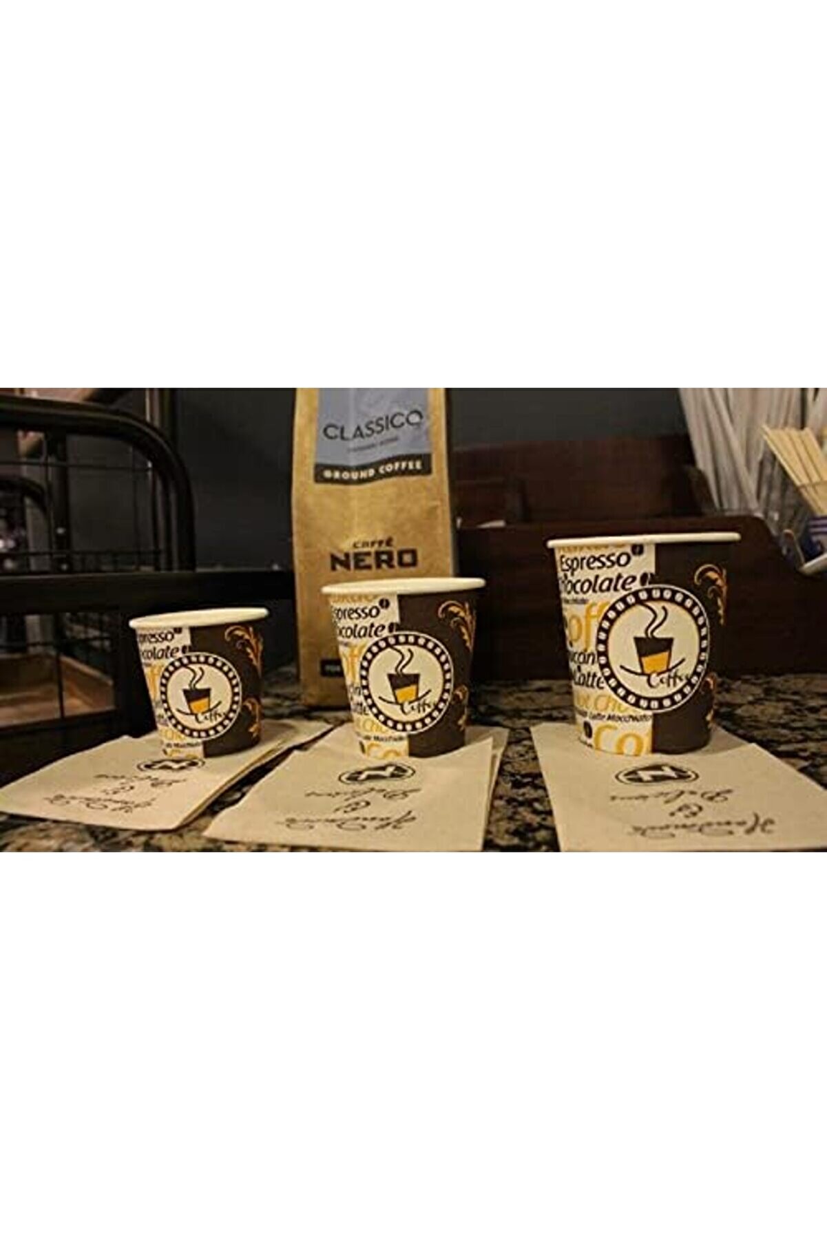 Excodi̇ Cup - 4 Oz Kullan At Bardak - 100 Ml - 300 Adet Kali̇teli̇ Bardak - Türk Kahvesi̇, Espresso, Sı