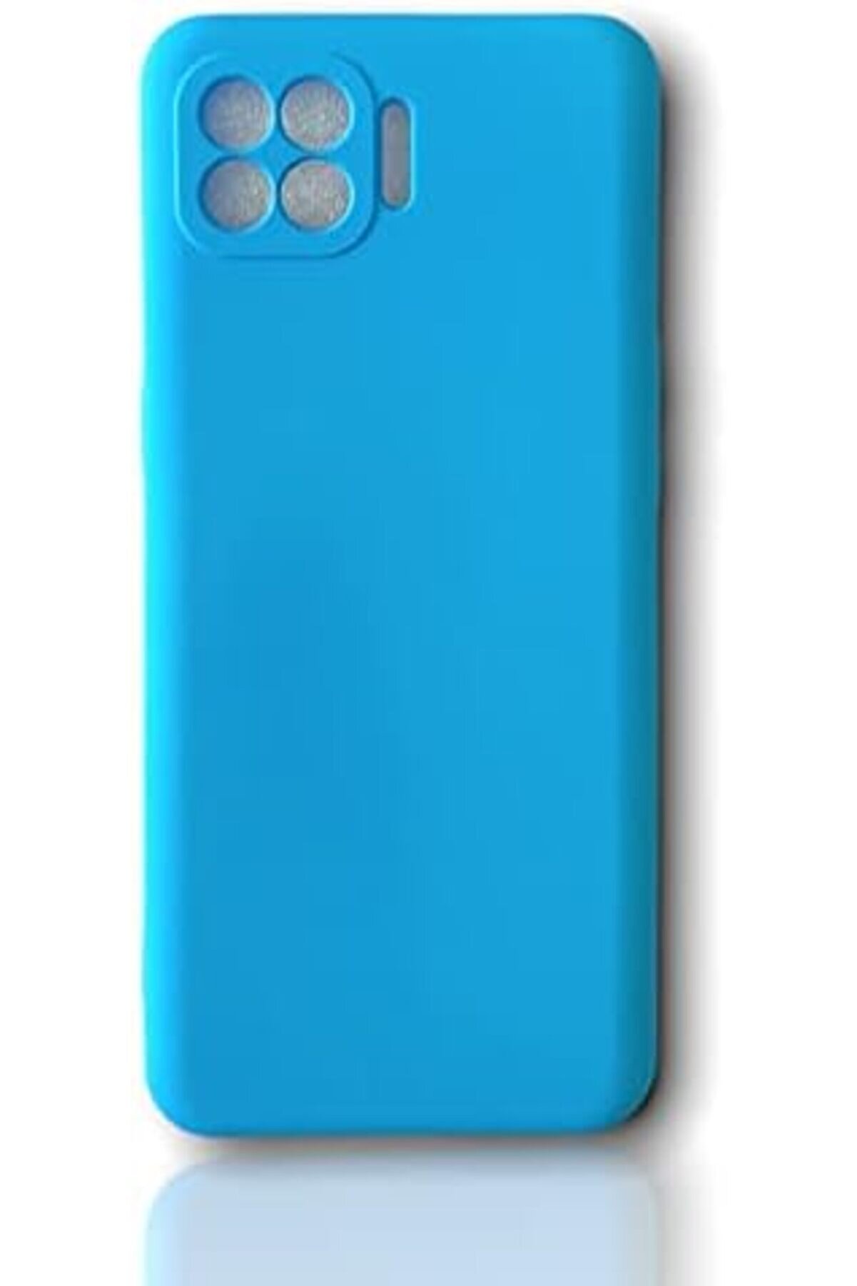 Reno 4 Li̇te Uyumlu Kılıf Kamera Lens Korumalı Esnek Si̇li̇kon Yıkanabi̇li̇r Uzun &Ouml;m&uuml;rl&uuml; Kapak - Mavi̇ 10