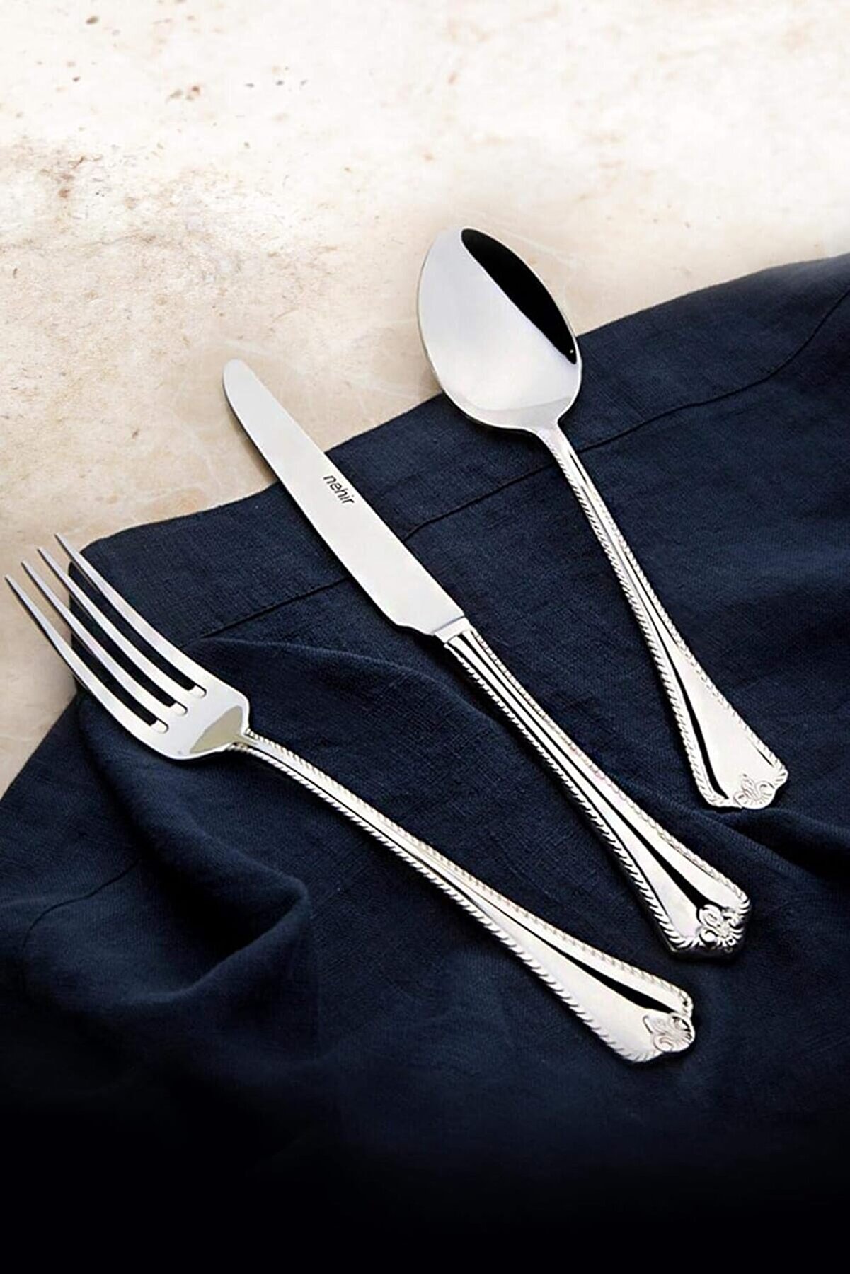 STOREMAX Fulya Sade 12 Kişilik 89 Parça Kutulu Çatal Kaşık Bıçak Takımı 1014773