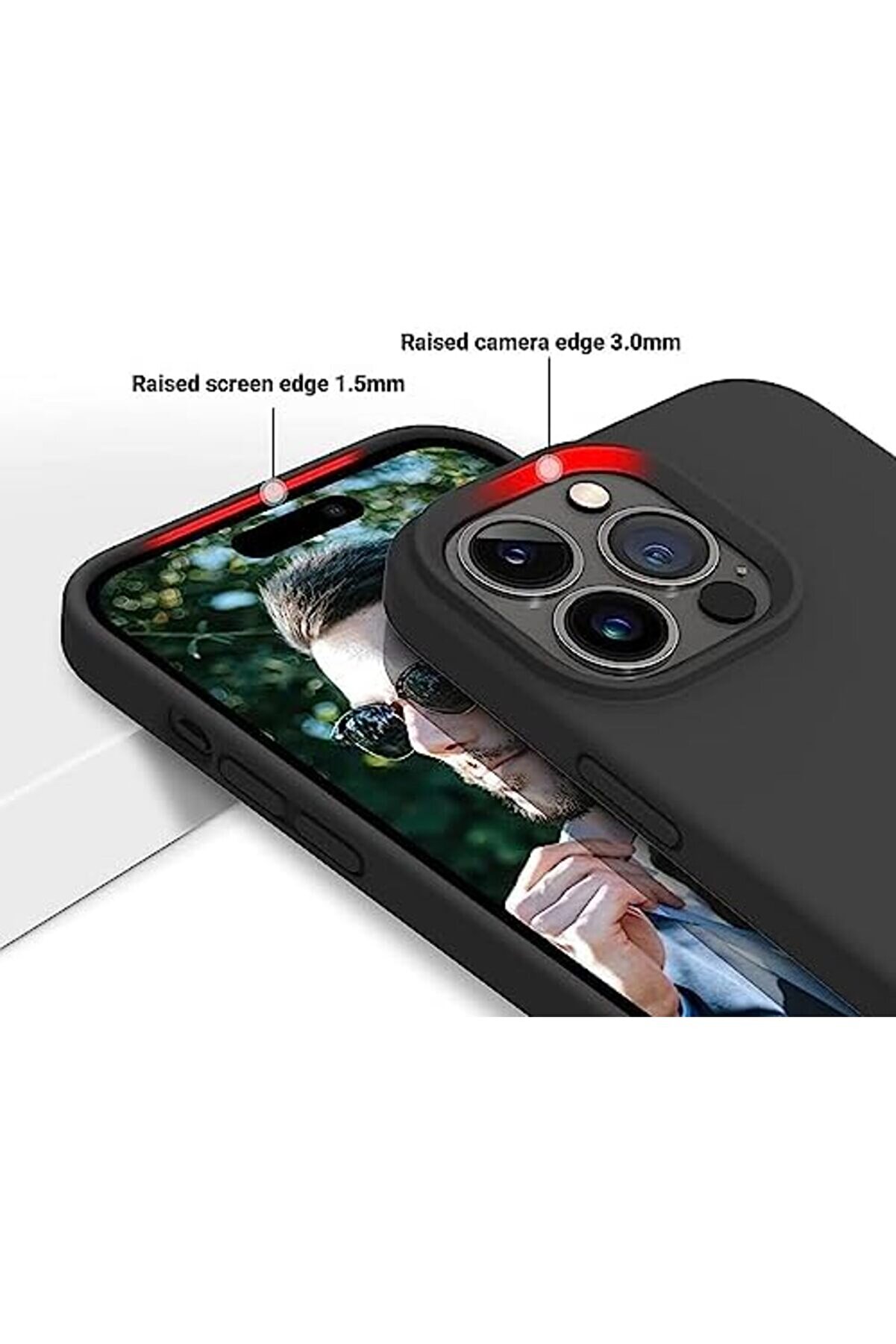 14 Pro Max Kılıf 6.7’ Içi̇ Kadi̇fe Lansman Si̇li̇kon Kılıf Şok Emi̇ci̇ Full Kasa Koruma Sağlayan Kılıf Si̇y