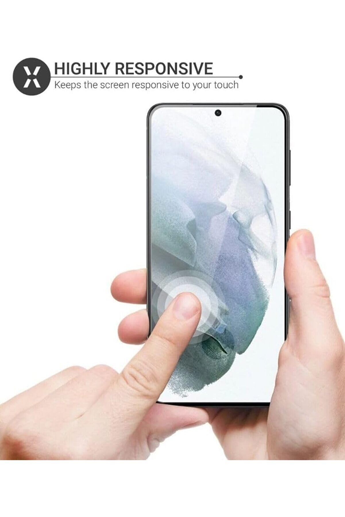 Es S23 İ&ccedil;i̇n Ekranı Tam Kaplayan Full Ekran Cam, Full Tam Koruma Kırılmaz Cam 1014773