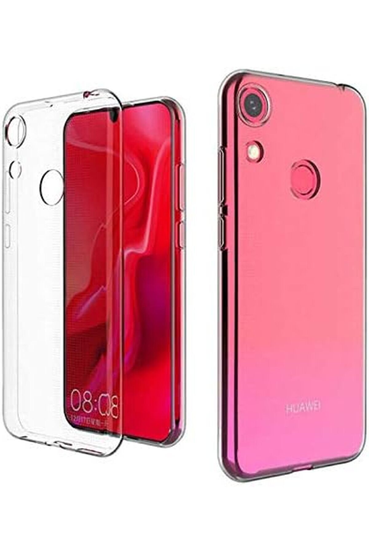 Pltnstoreshop Y6S 2019 İ&ccedil;i̇n Kılıf Transparent Soft Beyaz [Y6S 2019 İle Uyumlu Kılıf - Şeffaf] Pltnst