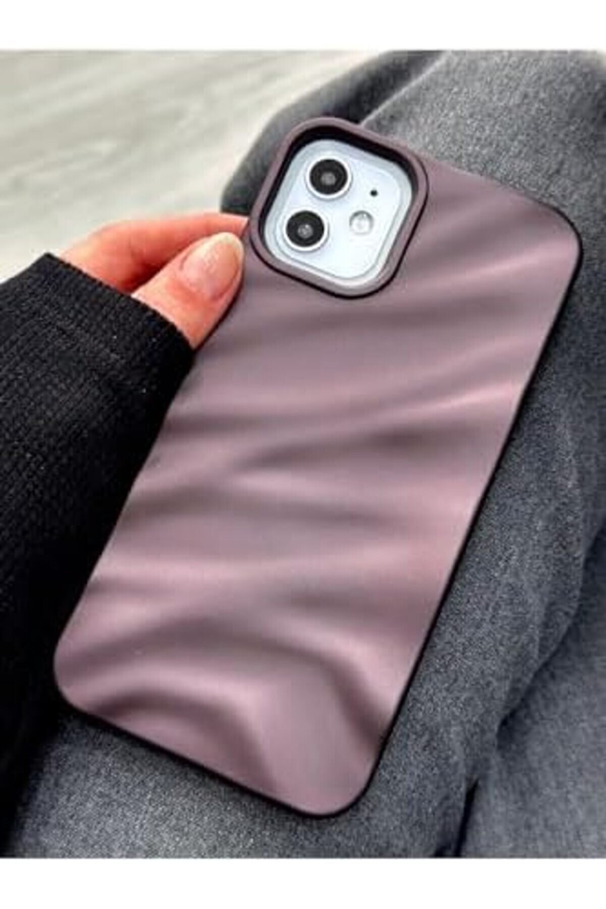 Aksesuar 11 İle Uyumlu 3D W Kabartma Mat Si̇li̇kon Kılıf 1014773