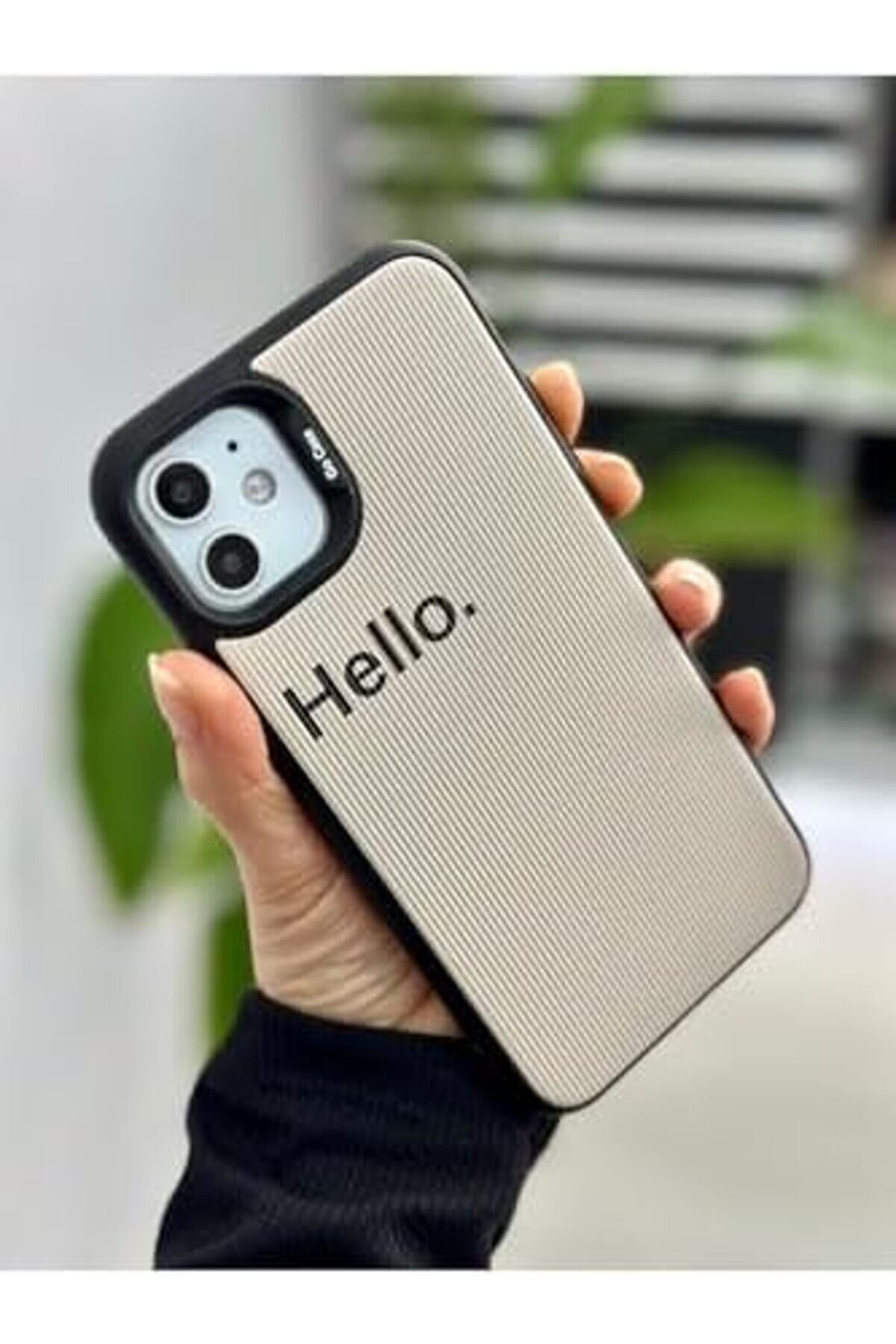 Pltnstoreshop Aksesuar Iphone 11 İle Uyumlu Kaplama Hello Tasarımlı Yumuşak Si̇li̇kon Kamera Korumalı