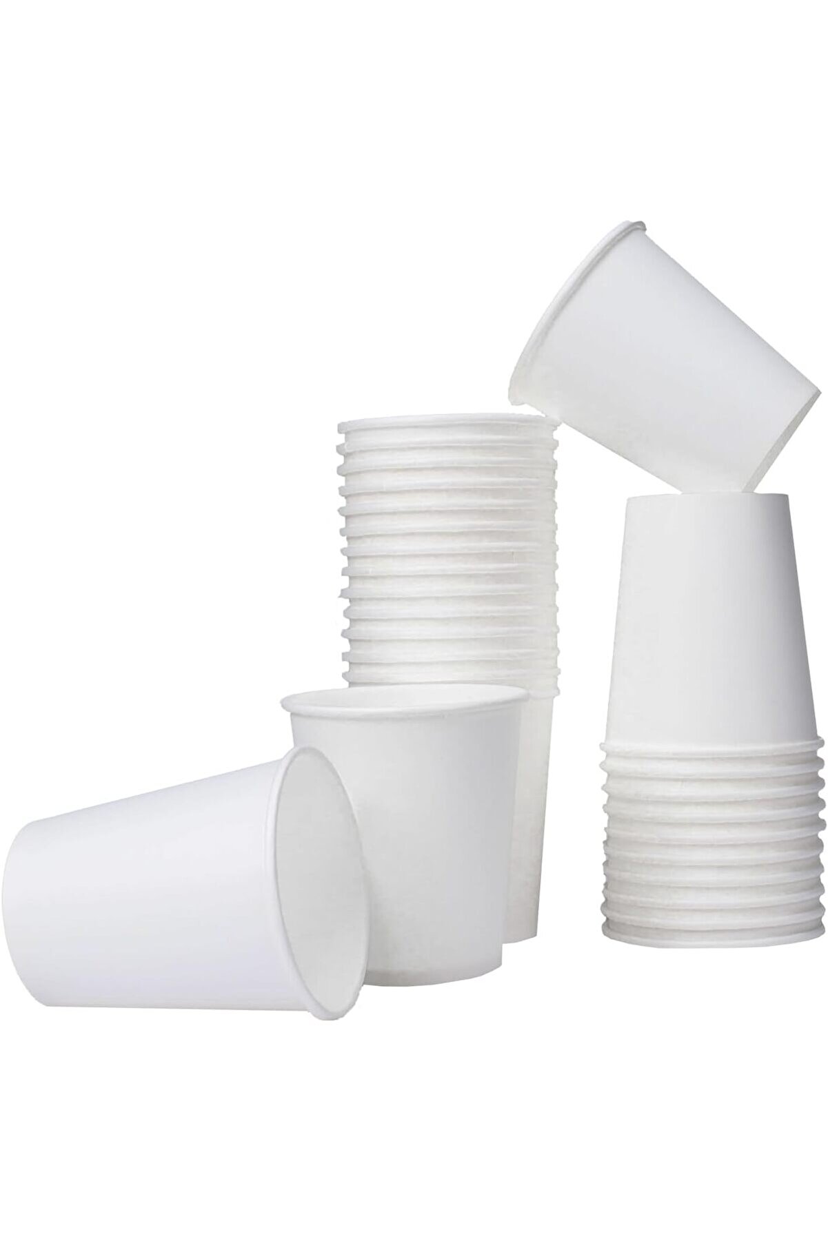 100 Adet Karton 6 Oz 165 Ml, &Ccedil;ay İ&ccedil;i̇n Beyaz Karton, K&uuml;&ccedil;&uuml;k Tek Kullanımlık Kahve, Otomat, Kağıt 1014