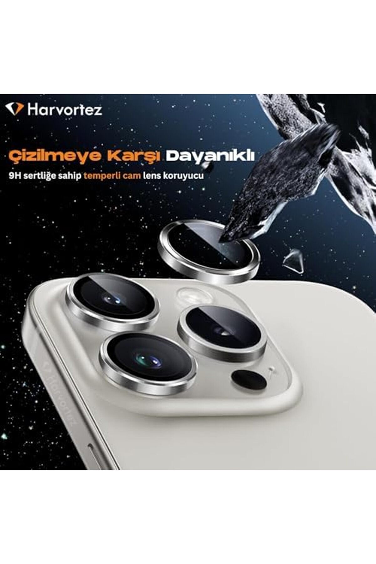 14 Pro,14 Pro Max İçi̇n, Kamera Lens, Basi̇t Kurulum, Hd Berrak Görüntü, Metal Çerçeve, 9H Temperli̇ Ca