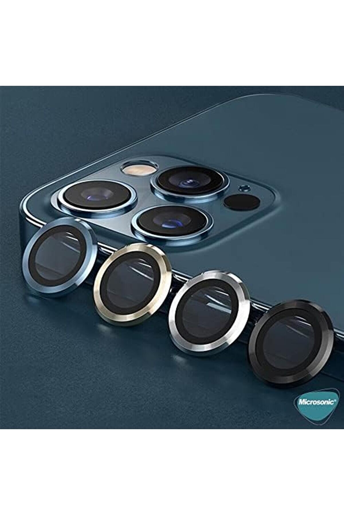 Ekran 15 Pro Max İçi̇n Tekli̇ Kamera Lens Koruma Camı Si̇erra Mavi̇si̇ 1014773