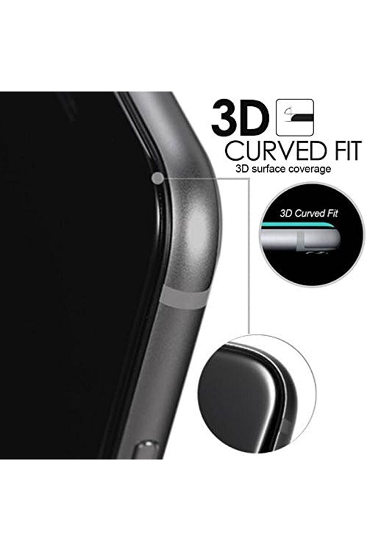 C5 Pro Uyumlu Full Kaplayan Temperli̇ 5D Ekran Cam (Si̇yah) 1014773