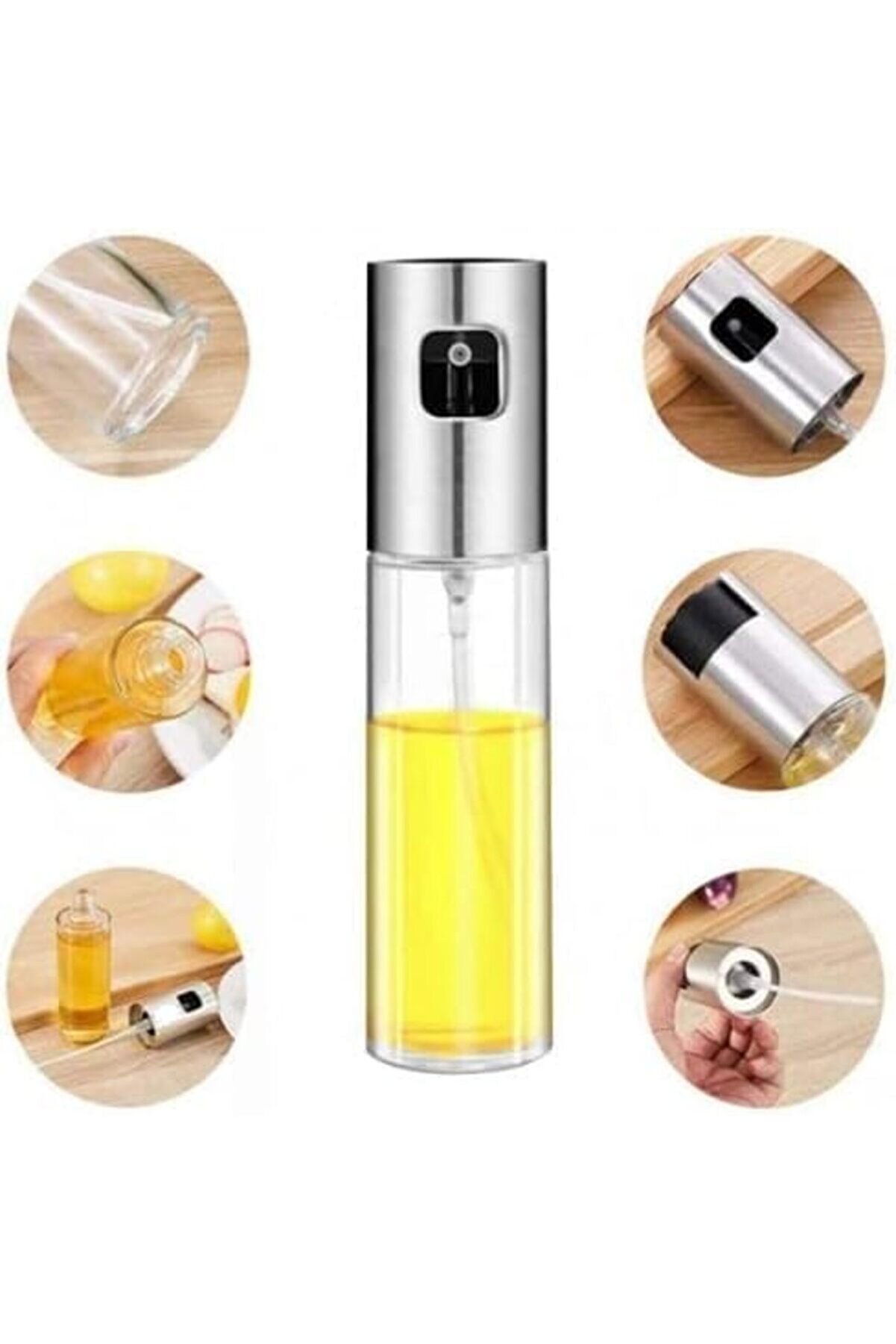 Modashi̇ne Sprey Şi̇şe Yağdanlık, 100 Ml Yağ Püskürtücü Şi̇şe - Mutfakta Prati̇k Kullanım Modascope 1014