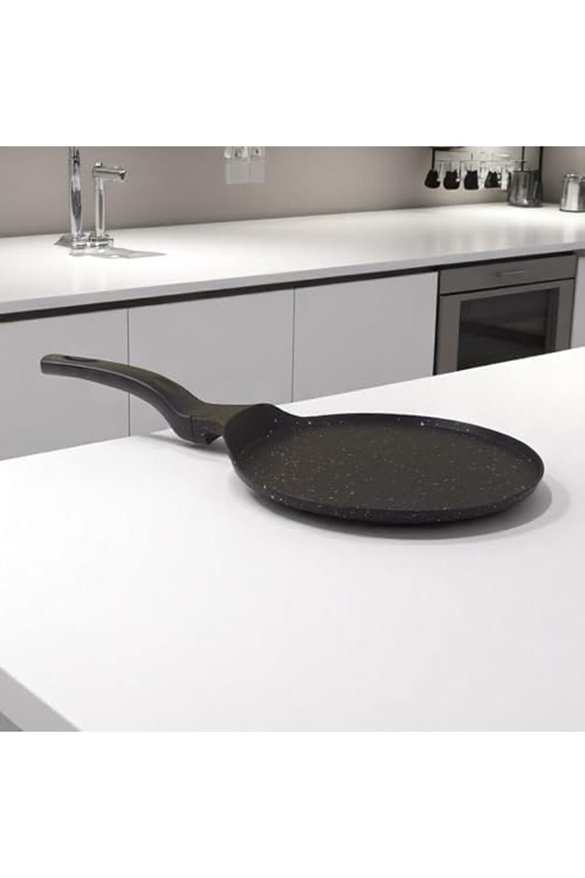 Pltnstoreshop Grani̇t Kaplama Krep Tavası 26 Cm | Yapışmaz Y&uuml;zeyli̇ İdeal Krep, Pankek Ve Omlet Tavası