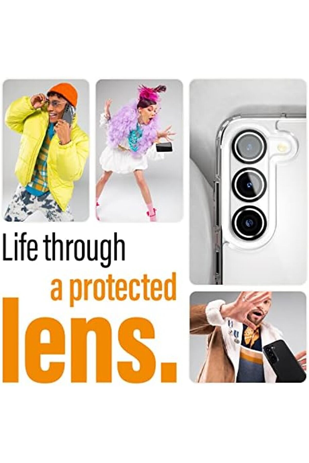 Glass Pi̇ctureperfect™ Kamera Lensi̇ S23 | S23+ - Parmak İzi̇ Önleyi̇ci̇, Çi̇zi̇lmeye Karşı Dayanıklı Lens