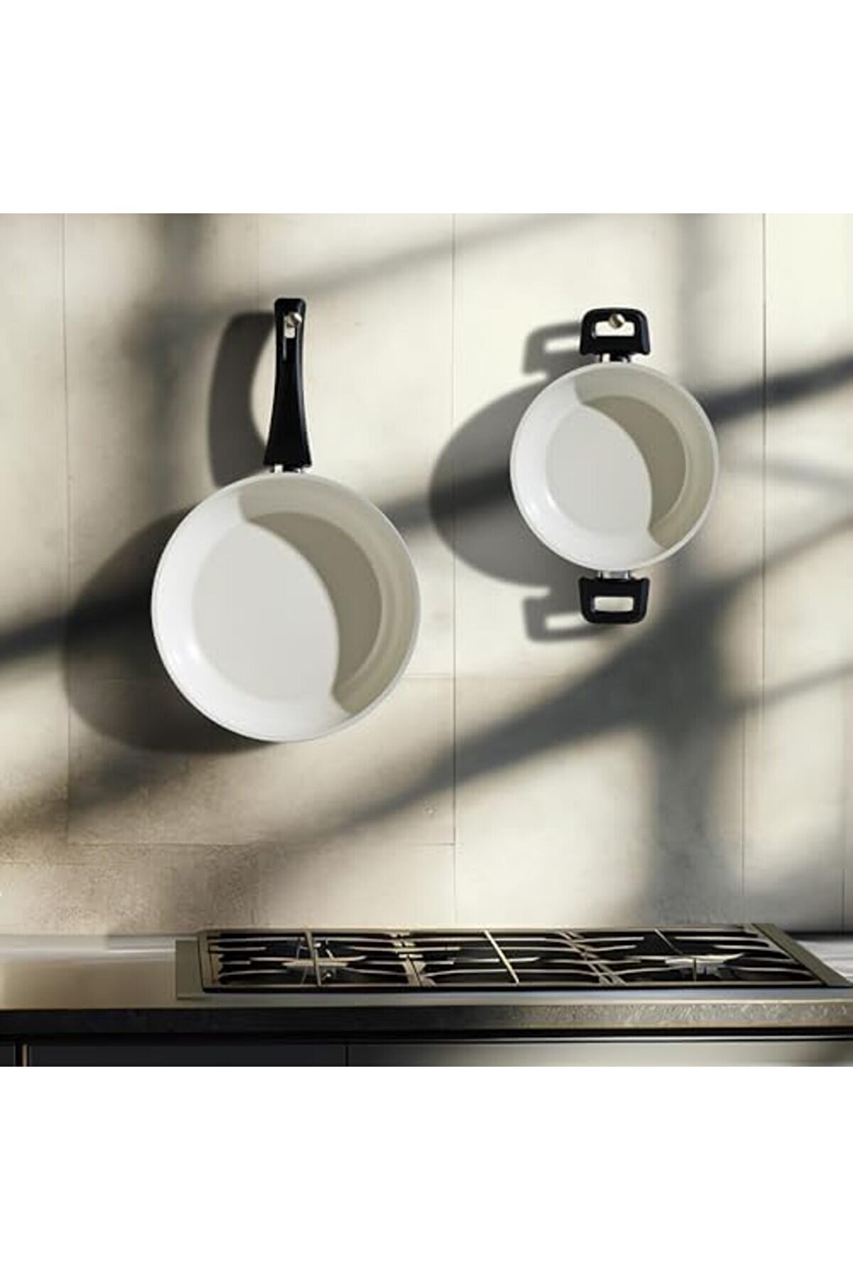 Modashi̇ne Cerami̇c Si̇yah 2 Parça Tava Seti̇ Modascope 1014773