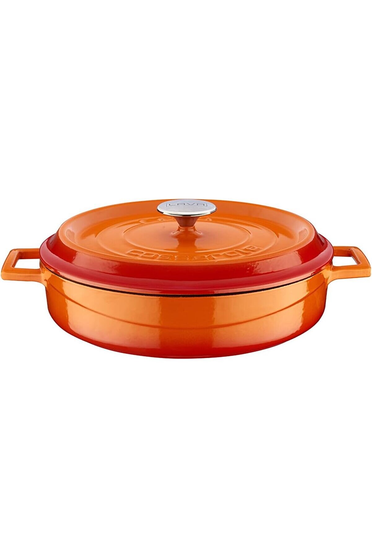 STOREMAX modashine Döküm Çok Amaçlı Yayvan Tencere 28 cm Turuncu - Lv Y St 28 K2 modascope 1014773