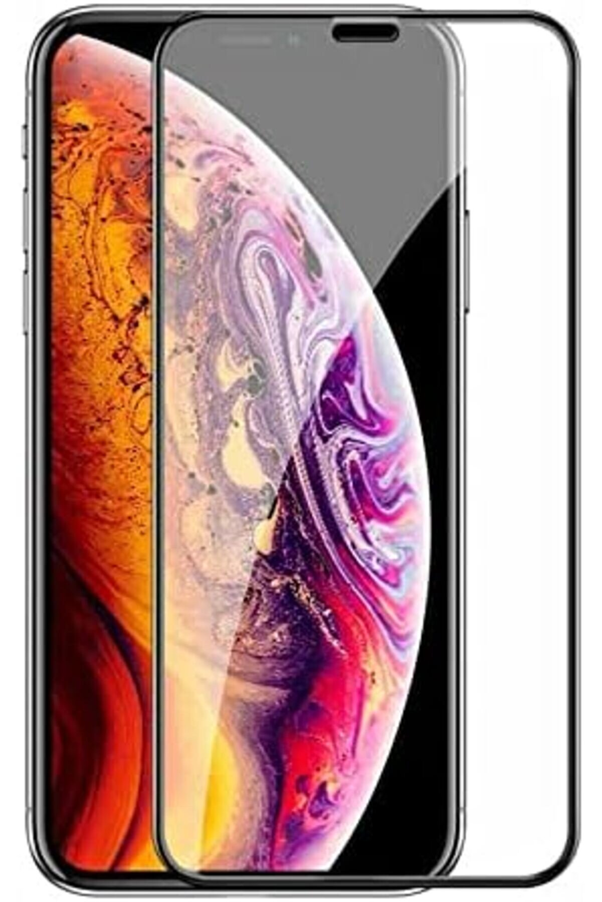 11 Pro Max/X Max/Ekranı Tam Kaplayan Cam Ekran Kırılmaz Cam Full Cover Tam Koruma 1088605