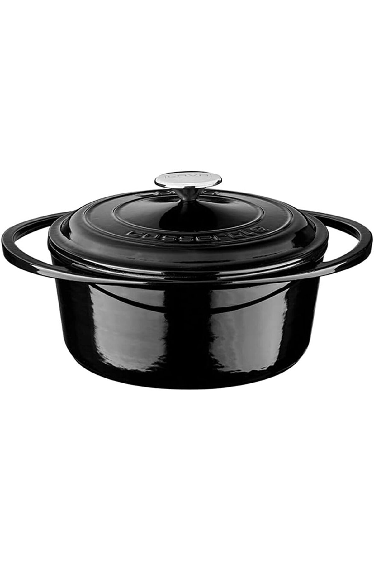STOREMAX modashine Metal Serisi - Döküm Tencere, Yuvarlak, 24 cm, Siyah modascope 1014773