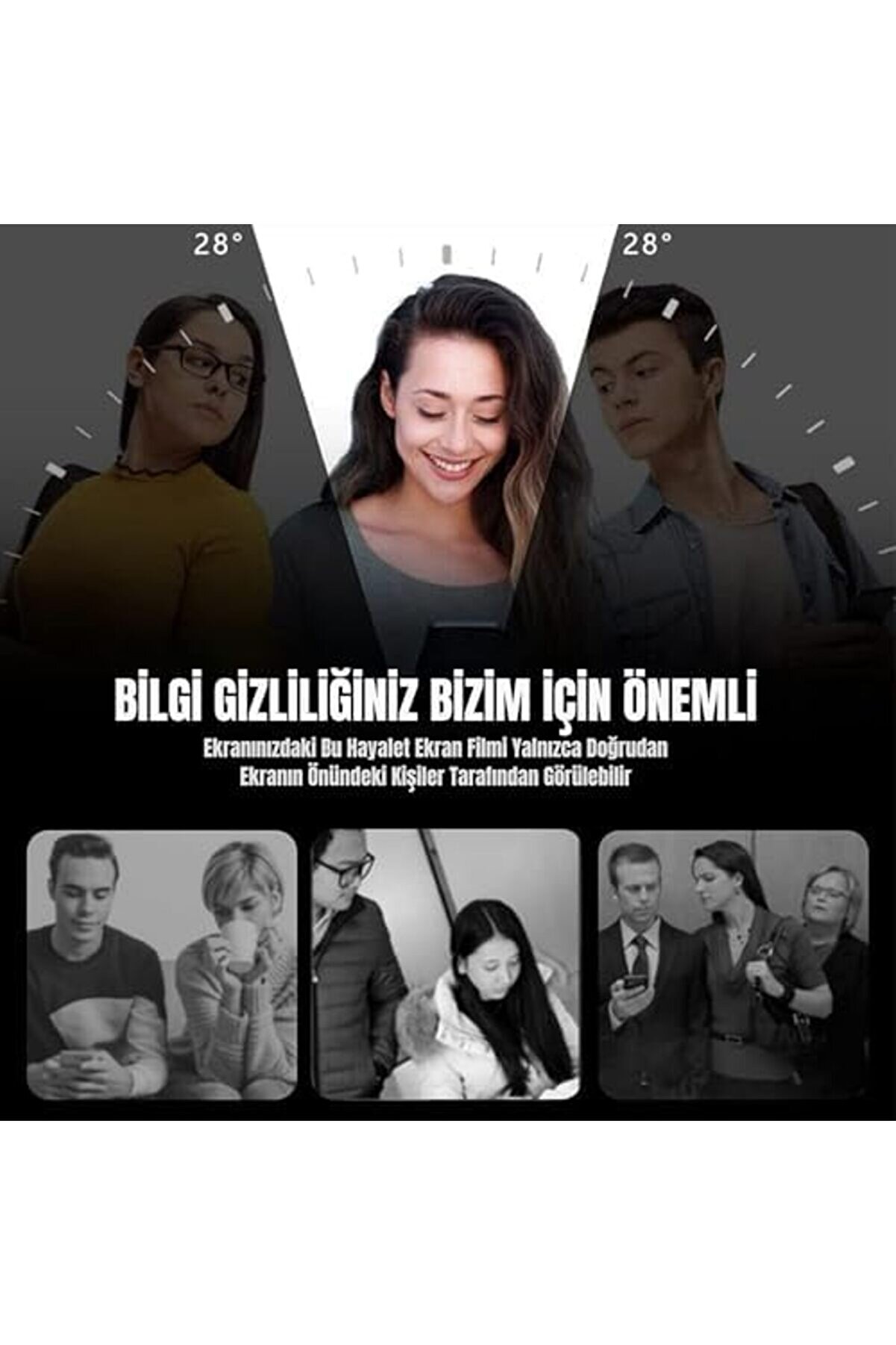 İphone 16E/13/13 Pro/14 İle Uyumlu Hayalet Ekran Hi̇zalama Aparatlı Ve Takılırken Cam Altında Toz Bır