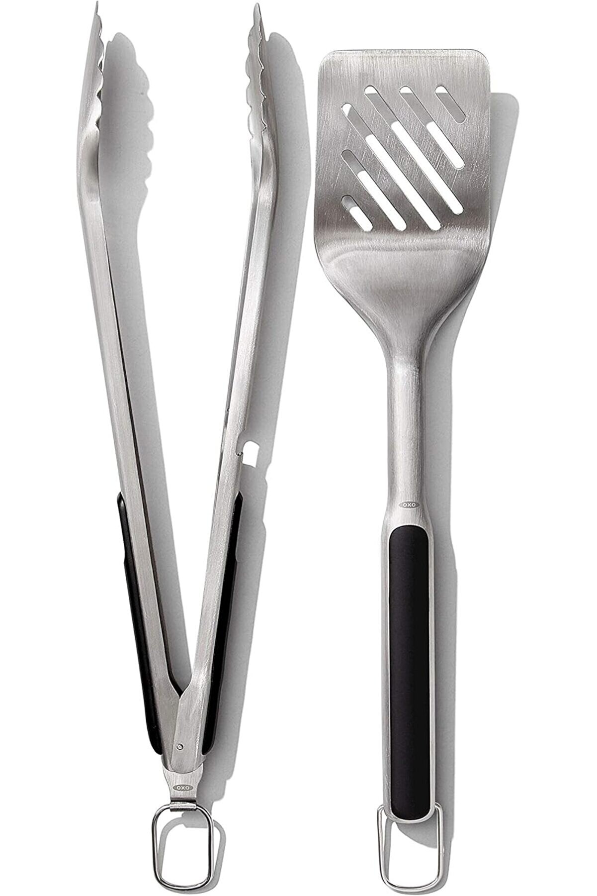 STOREMAX modashine Good Grips Spatula ve Maşa Seti - Bulaşık Makinesinde Yıkanabilir Barbekü Maşası Seti Pasl