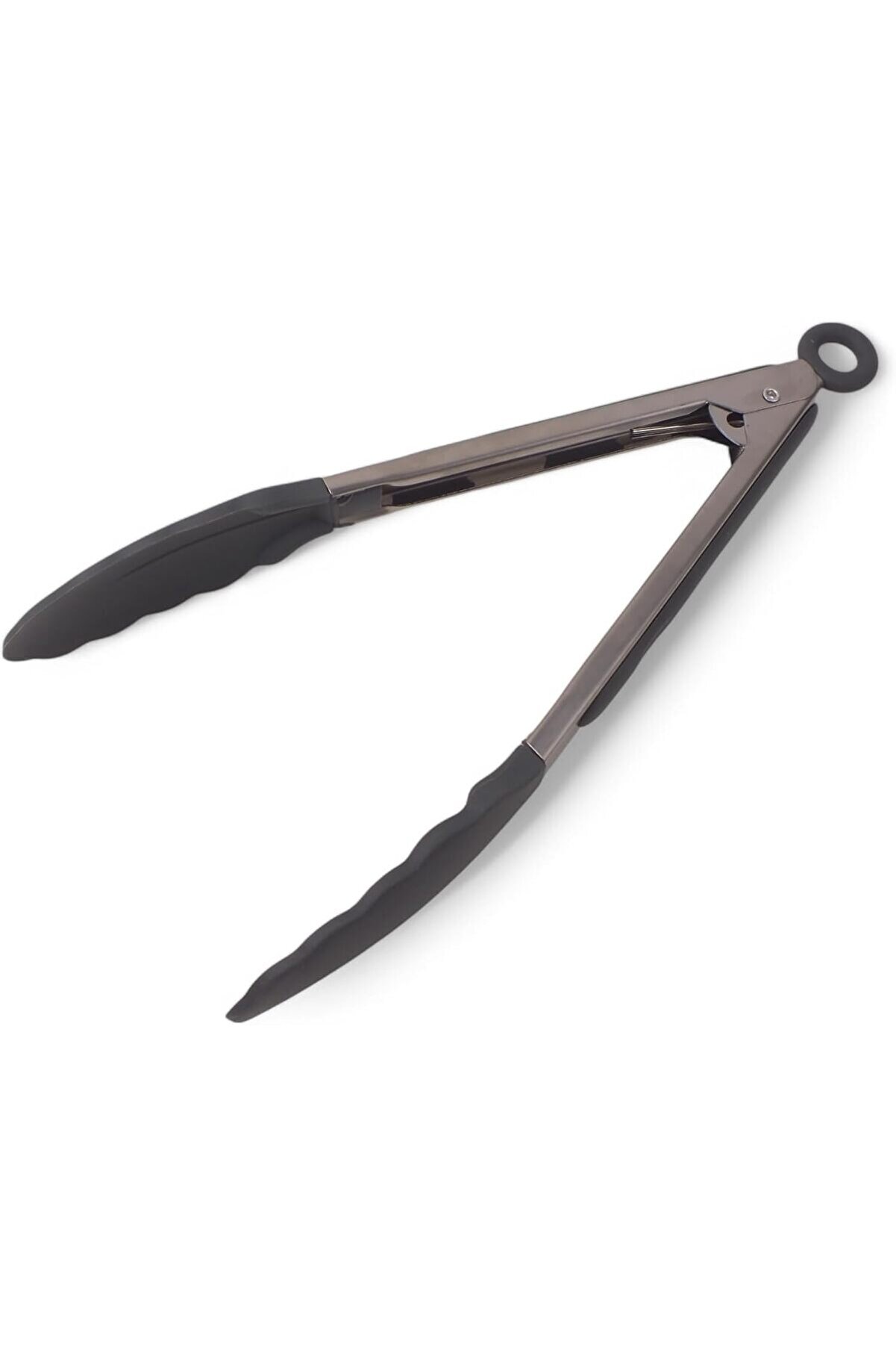 STOREMAX modashine Mutfak Maşası Yemek Salata Barbekü Kızartma Maşası, Dayanıklı Paslanmaz Çelik Saplı Siliko