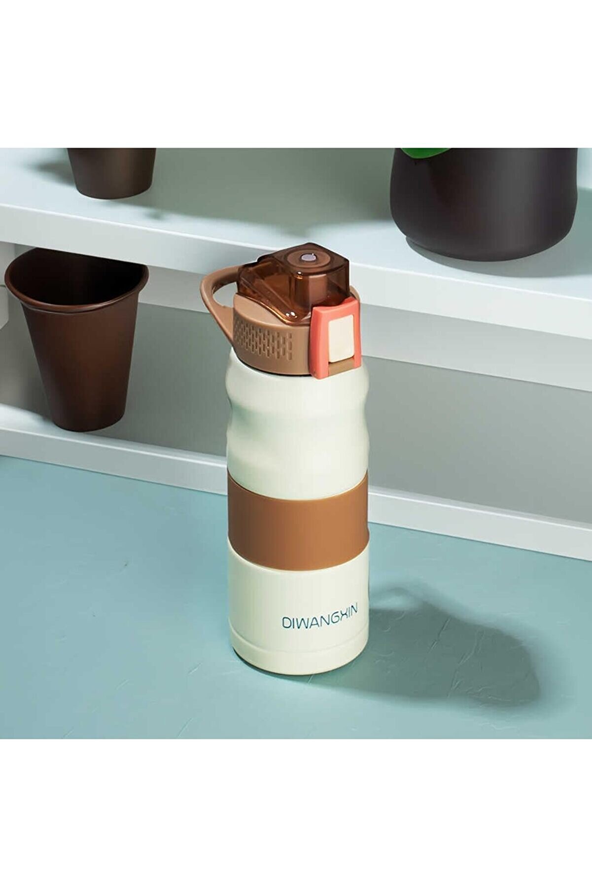 STOREMAX 1393-1 Paslanmaz Çelik Sızdırmaz Çift Katmanlı Yalıtımlı Çay Kahve Termosu Krem 350 ml 1014773