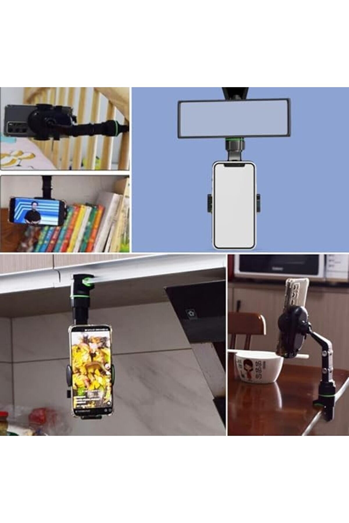 Di̇ki̇z Aynasına Takılabi̇len Eklemli̇ Telefon Tutucu Aparat 1014773