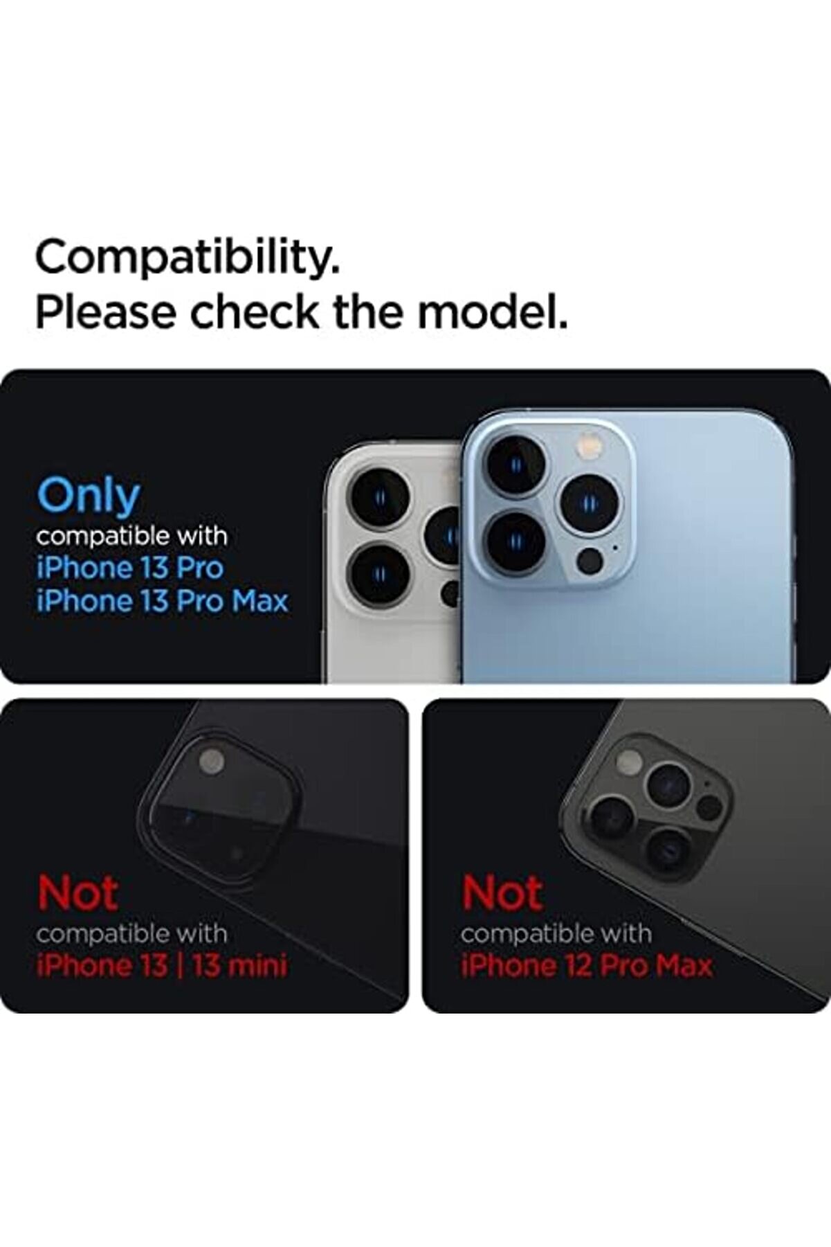 13 Pro Max / 13 Pro Kamera Lens Camı Glas.tr Opti̇k (2 Adet) Si̇erra - Agl04