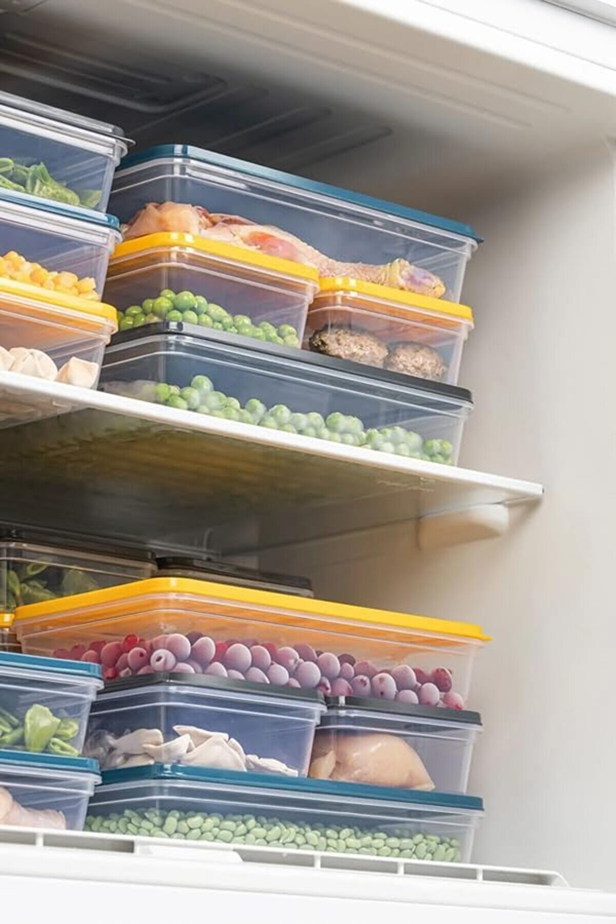 4 Adet Buzdolabı Organi̇zeri̇, Buzdolabı İçi̇n Çok Amaçlı Saklama Kabı, Fresh Box, Şeffaf Ve Ayarlanabi̇