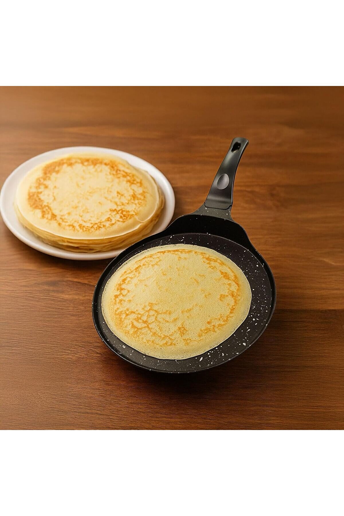 Pltnstoreshop Grani̇t Kaplama Krep Tavası 26 Cm | Yapışmaz Y&uuml;zeyli̇ İdeal Krep, Pankek Ve Omlet Tavası