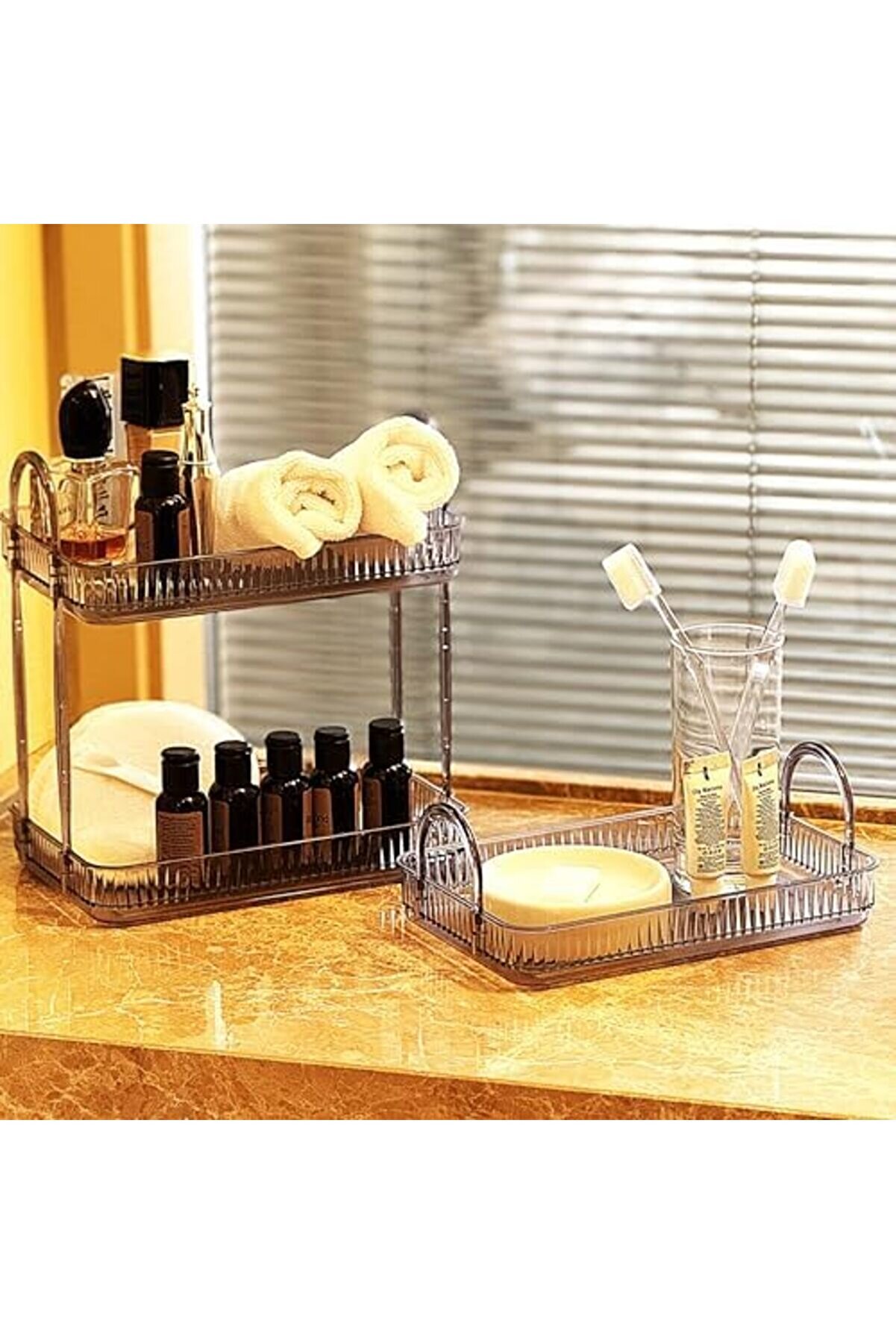 Düzenleyi̇ci̇ Organi̇zer Rafı ( Gri̇, Tek + İki̇ Katlı Set) 1014773