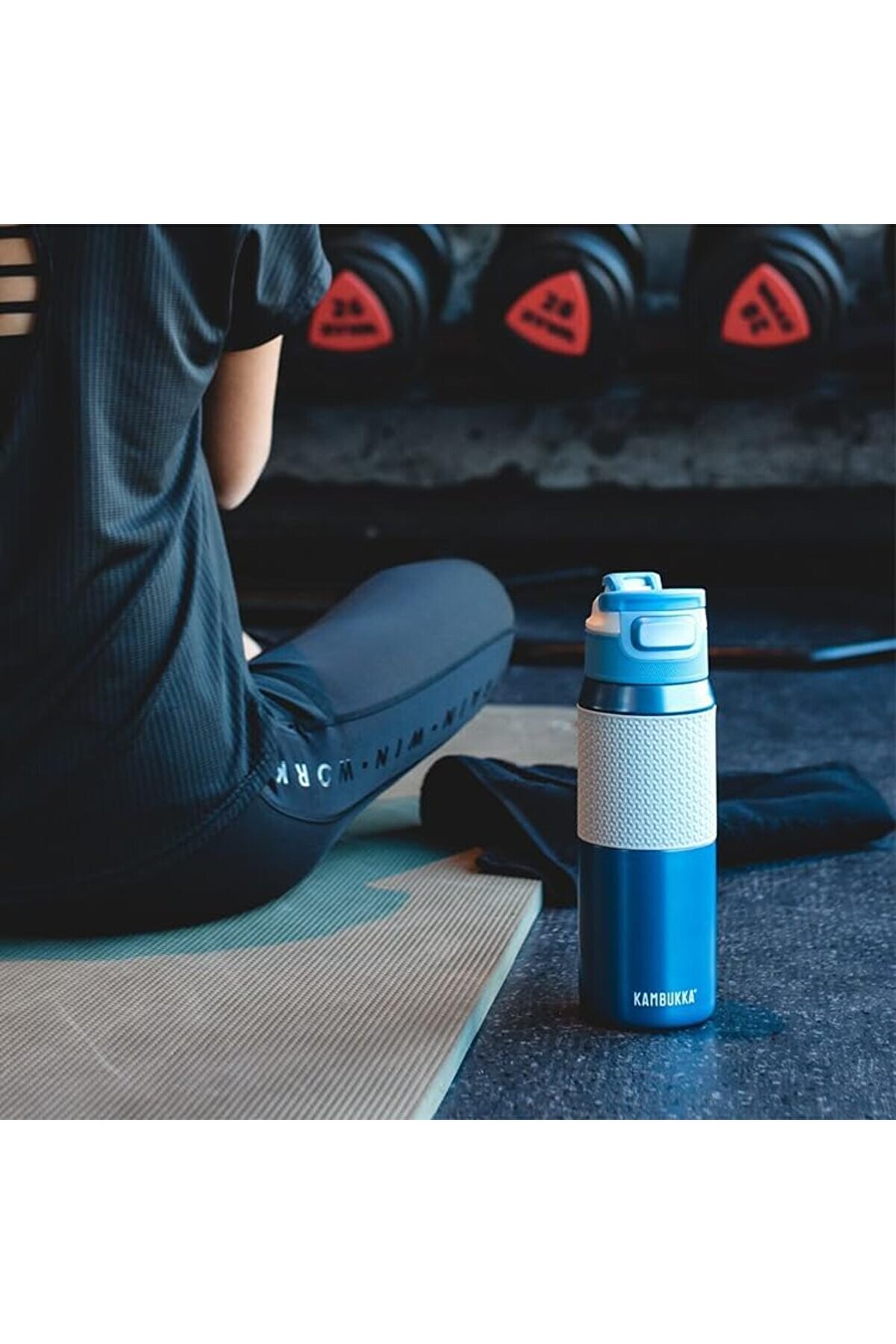 Eli̇zzashop Elton Insulated İçecek Şi̇şesi̇ – 750 Ml – Gök Mavi̇si̇ – 3 Ü 1 Arada Kapak – Snapclean®