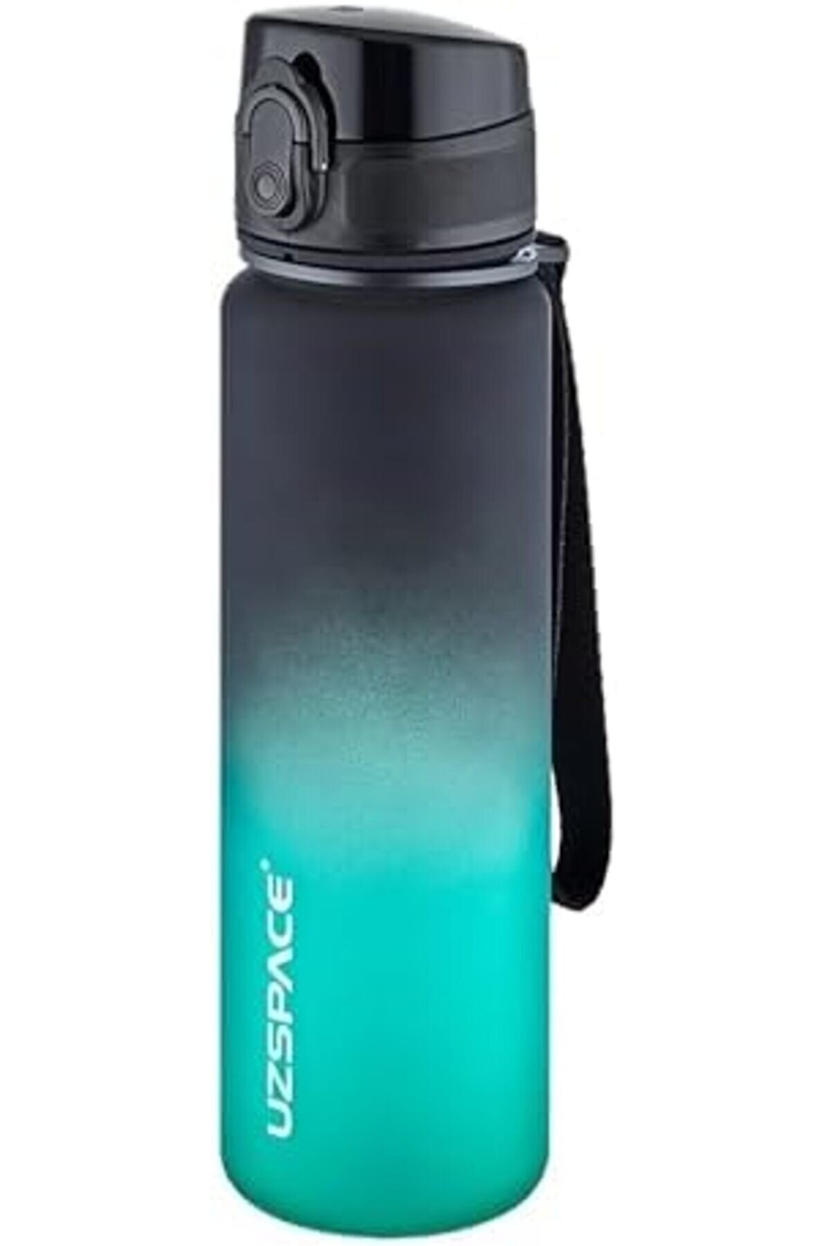 500Ml Soft Çi̇ft Renk Moti̇vasyon Tri̇tan Su Matarası (Si̇yah-Yeşi̇l) 1014773