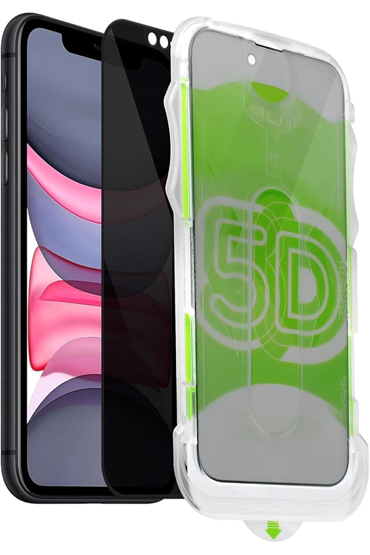 STOREMAX iPhone 16E/13/13 Pro/14 İle Uyumlu Hayalet Ekran Hizalama Aparatlı ve Takılırken Cam Altında Toz Bır