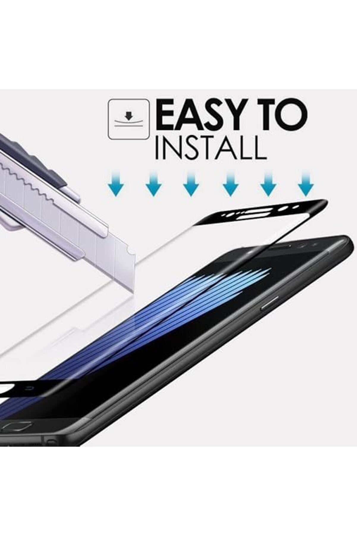 C5 Pro Uyumlu Full Kaplayan Temperli̇ 5D Ekran Cam (Si̇yah) 1014773