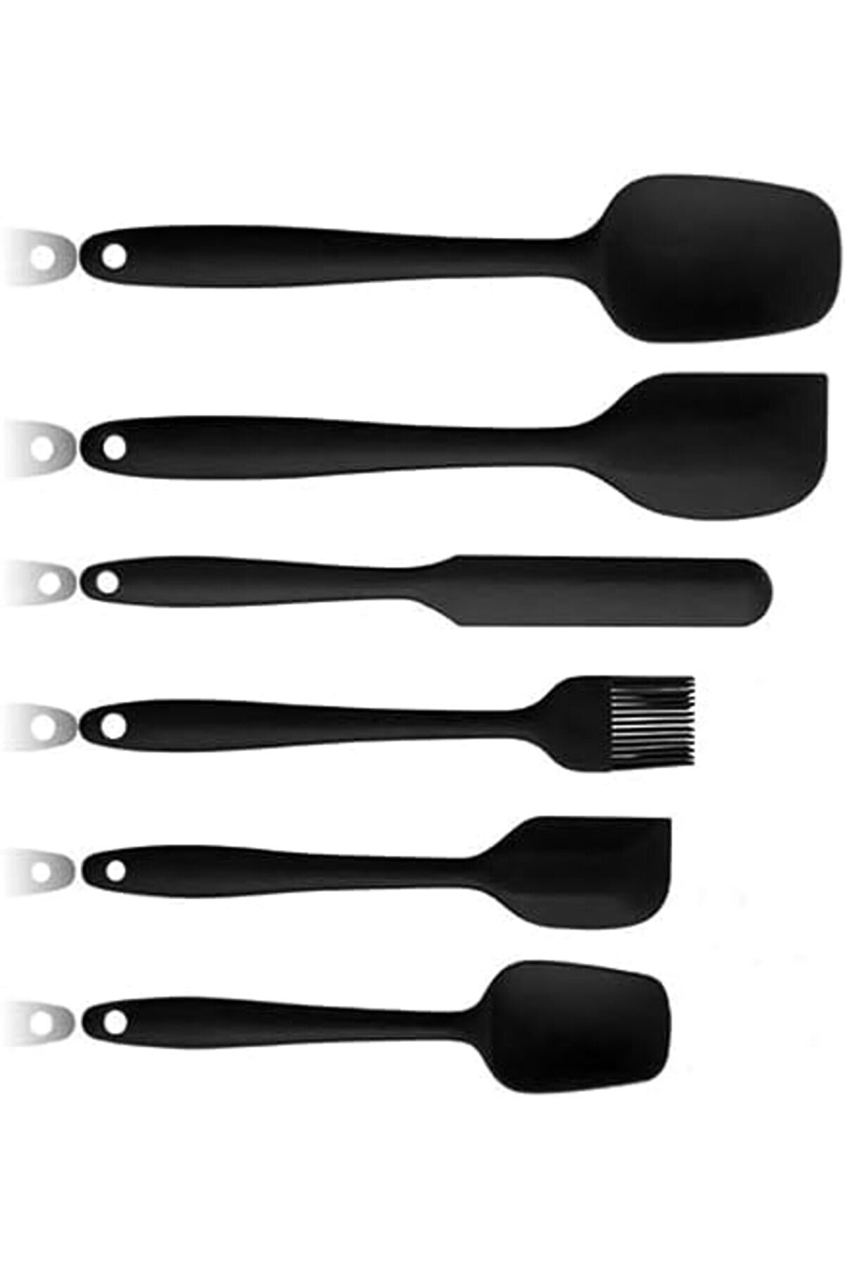 Modashi̇ne Yanmaz Yapışmaz Si̇li̇kon 6 Lı Pasta, Yumurta Fırçası, Kaşık Bıçak, Spatula Mutfak Seti̇