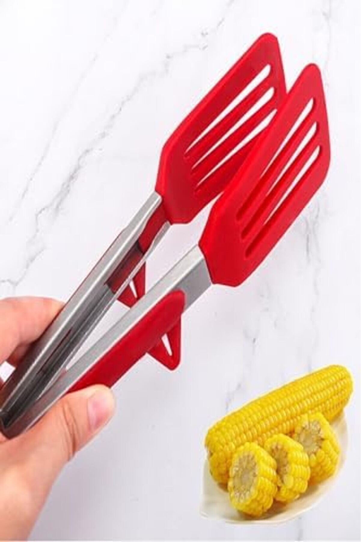 Modashi̇ne Clavi̇s Metal Saplı Ki̇li̇t Si̇stemli̇ Smart Si̇li̇kon Maşa Kırmızı Modascope 1014773
