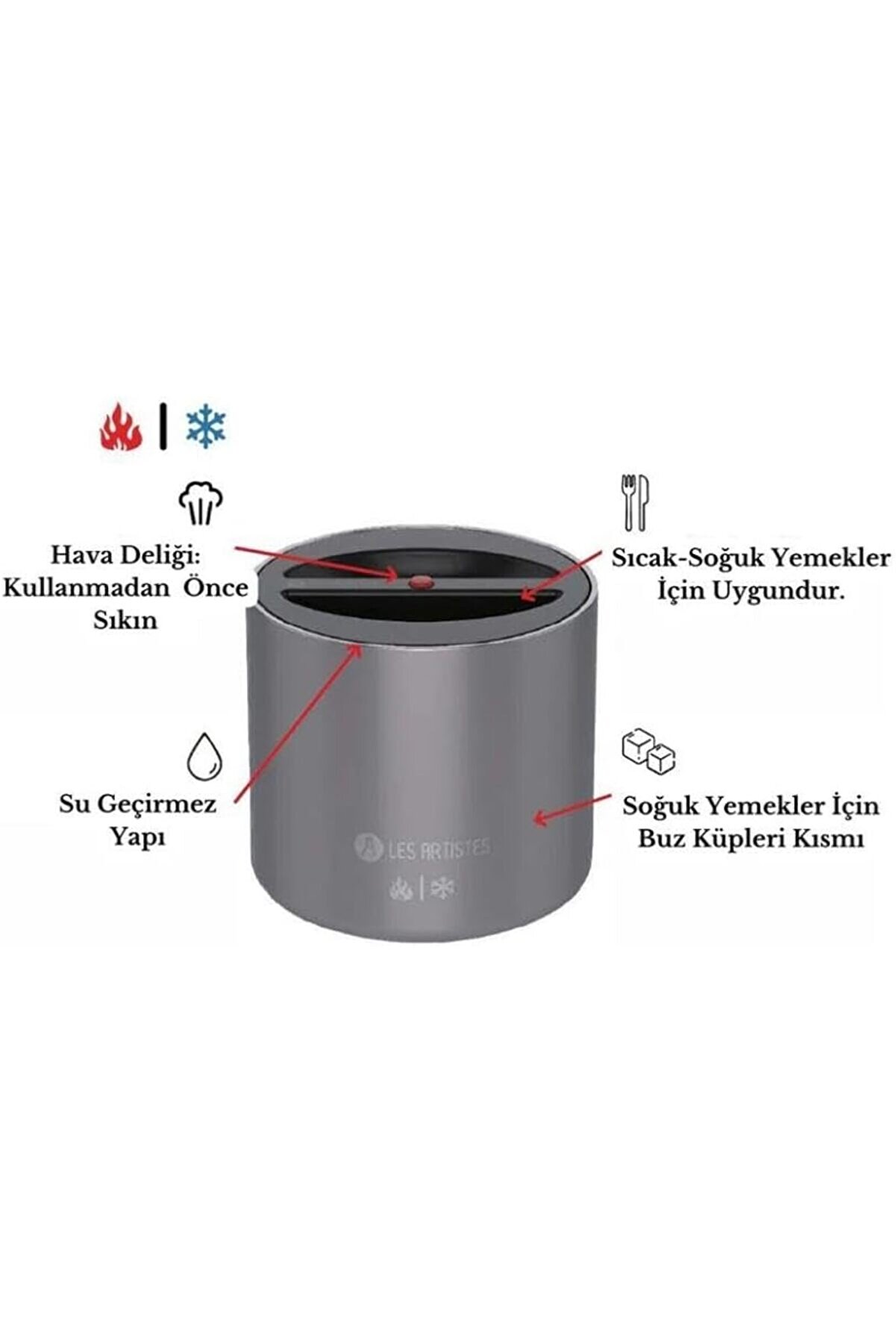 Pari̇s Isı Yalıtımlı Çeli̇k Yemek Termosu 700Ml Beach 1014773