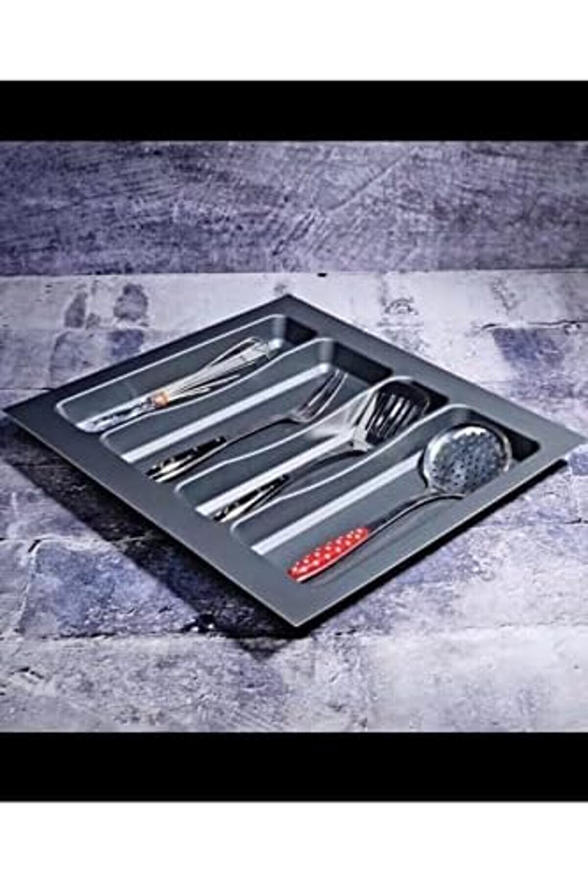 Svngsphereshop 55X49 Cm_Antrasi̇t Plasti̇k Desenli̇ Kep&ccedil;eli̇k (50X40 Cm E Kadar Kesi̇lebi̇li̇r.) Maket