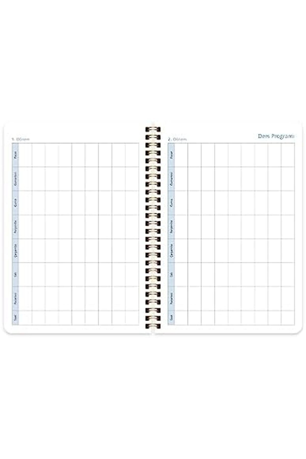 Modashi̇ne A5 (15 * 21) Spi̇ralli̇ Akademi̇k Ajanda - Çi̇çek Modascope 1014773