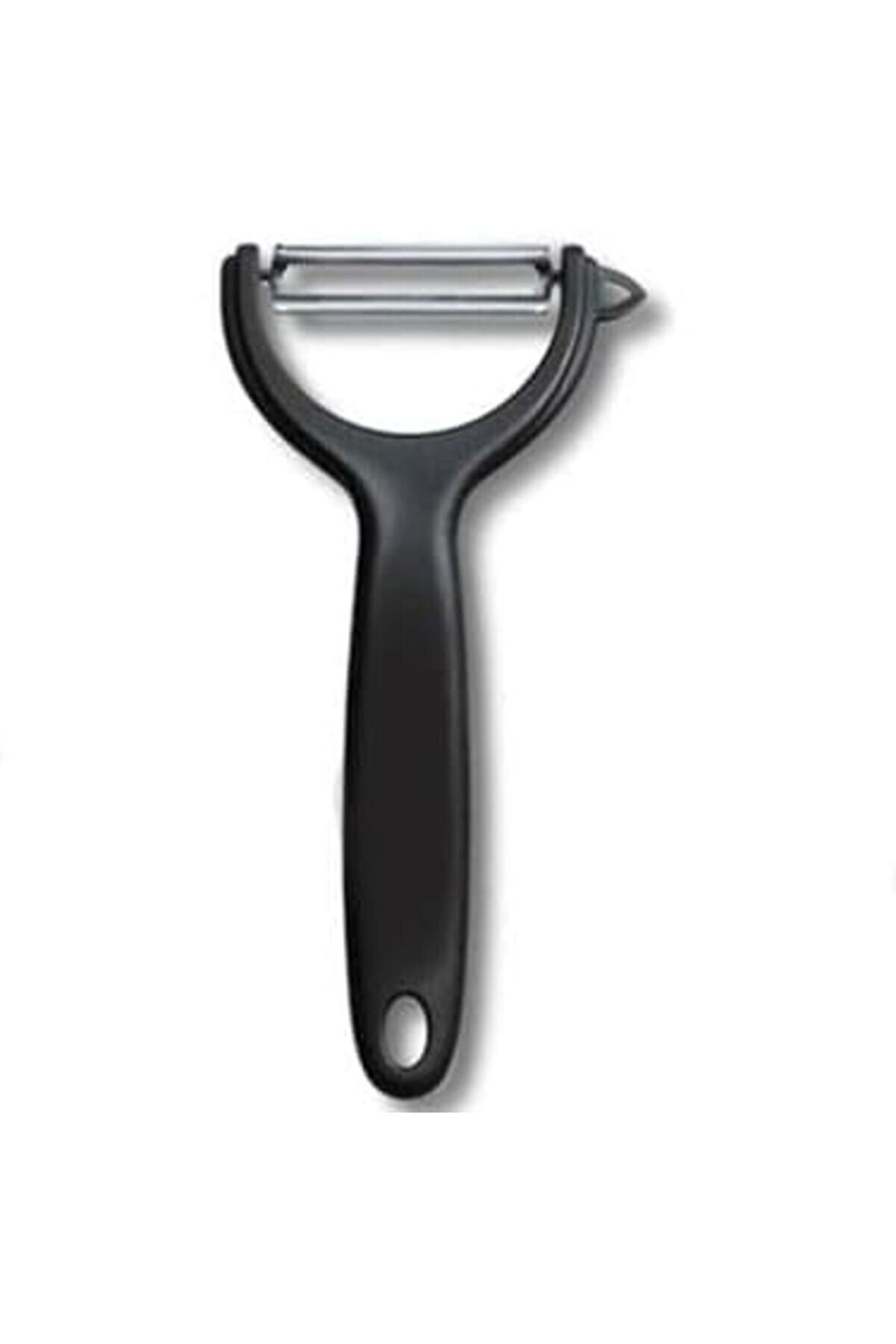 STOREMAX modashine 61960 Meyve Sebze Soyacağı Sapan Tip D&uuml;z Bilemeli (1, Siyah) modascope 1014773