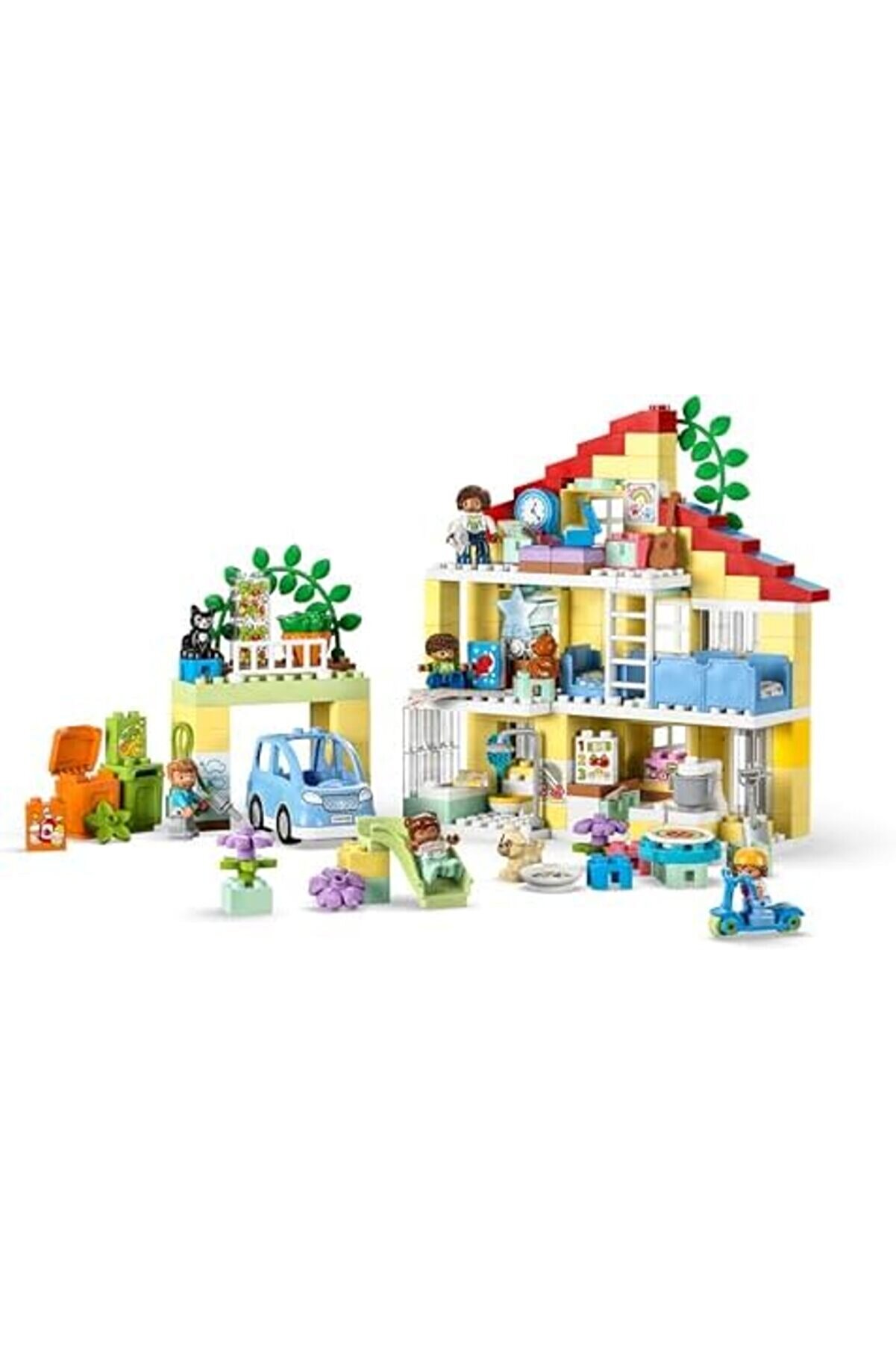 Modashi̇ne ® Kasabası 3’Ü 1 Arada Ai̇le Evi̇ 10994 Oyuncak Yapım Seti̇ (218 Parça) Modascope 1014773