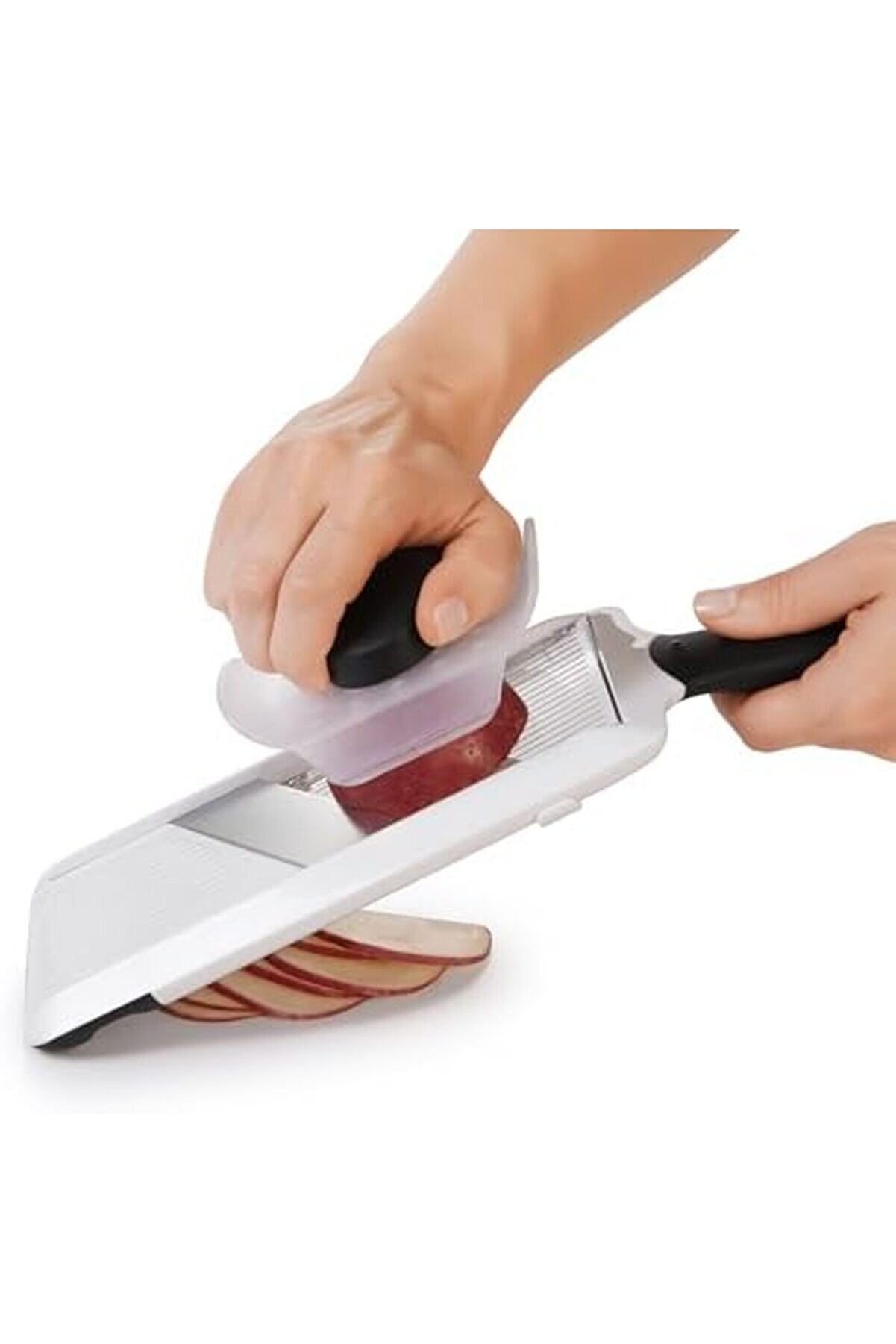 Modashi̇ne - Good Gri̇ps Paslanmaz Çeli̇k Bıçaklı Sebze Di̇li̇mleyi̇ci̇si̇/El Di̇li̇mleyi̇ci̇si̇, Beyaz Modascope