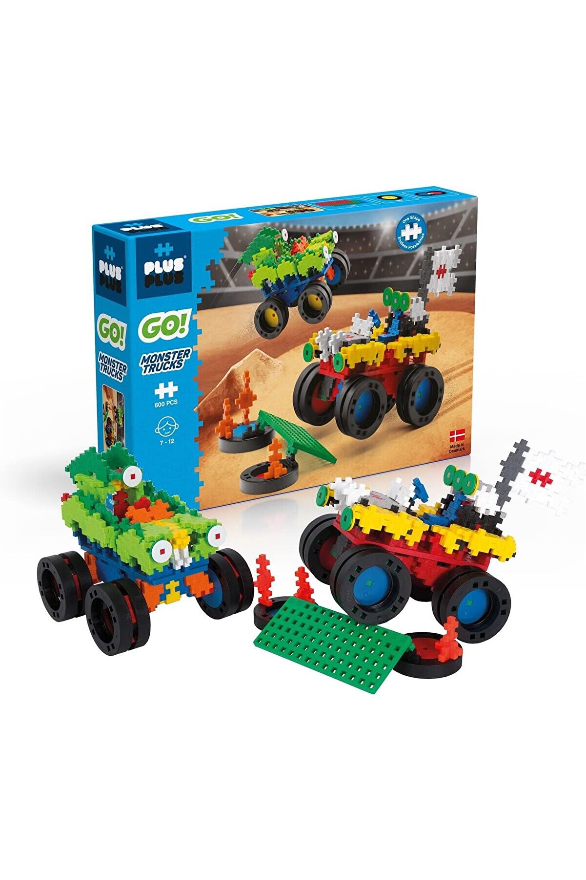 STOREMAX pltnstoreshop Plus Go Trucks, 600 Parça İnşa ve Yapı Seti Oyuncağı pltnstoreshop 1175735