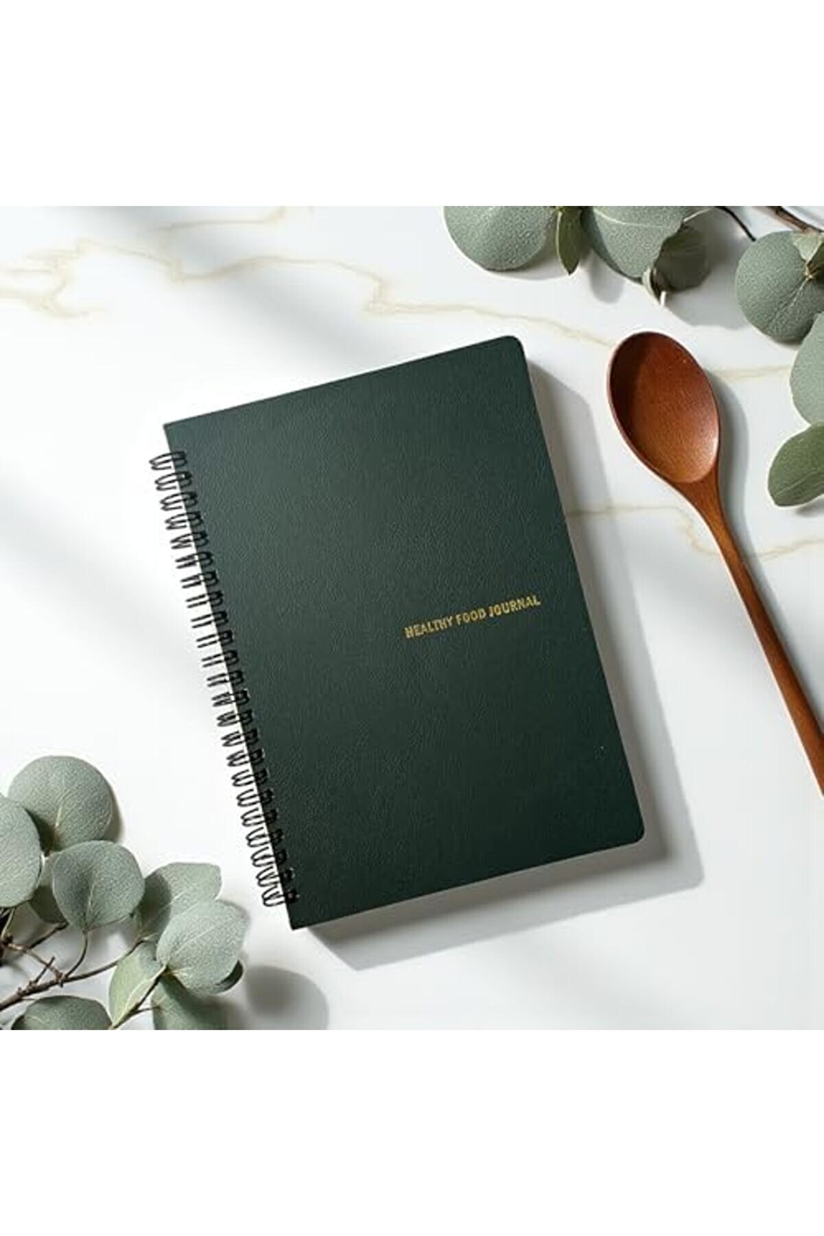 Modashi̇ne Tanıtım 12 Haftalık A5 Beslenme Ve Ki̇lo Taki̇p Planlayıcı Defter | Spi̇ralli̇, Deri̇ Kapaklı,