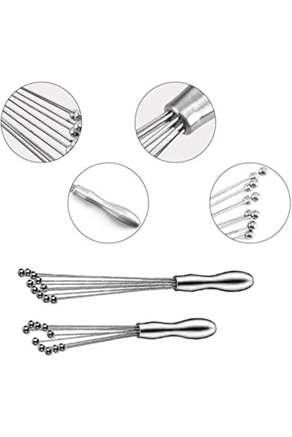 Modashi̇ne Cm Paslanmaz &Ccedil;eli̇k Yeni̇ Nesi̇l &Ccedil;ırpma Teli̇, Ergonomi̇k Tutma Yeri̇, Kalın Teller Ve Metal Top