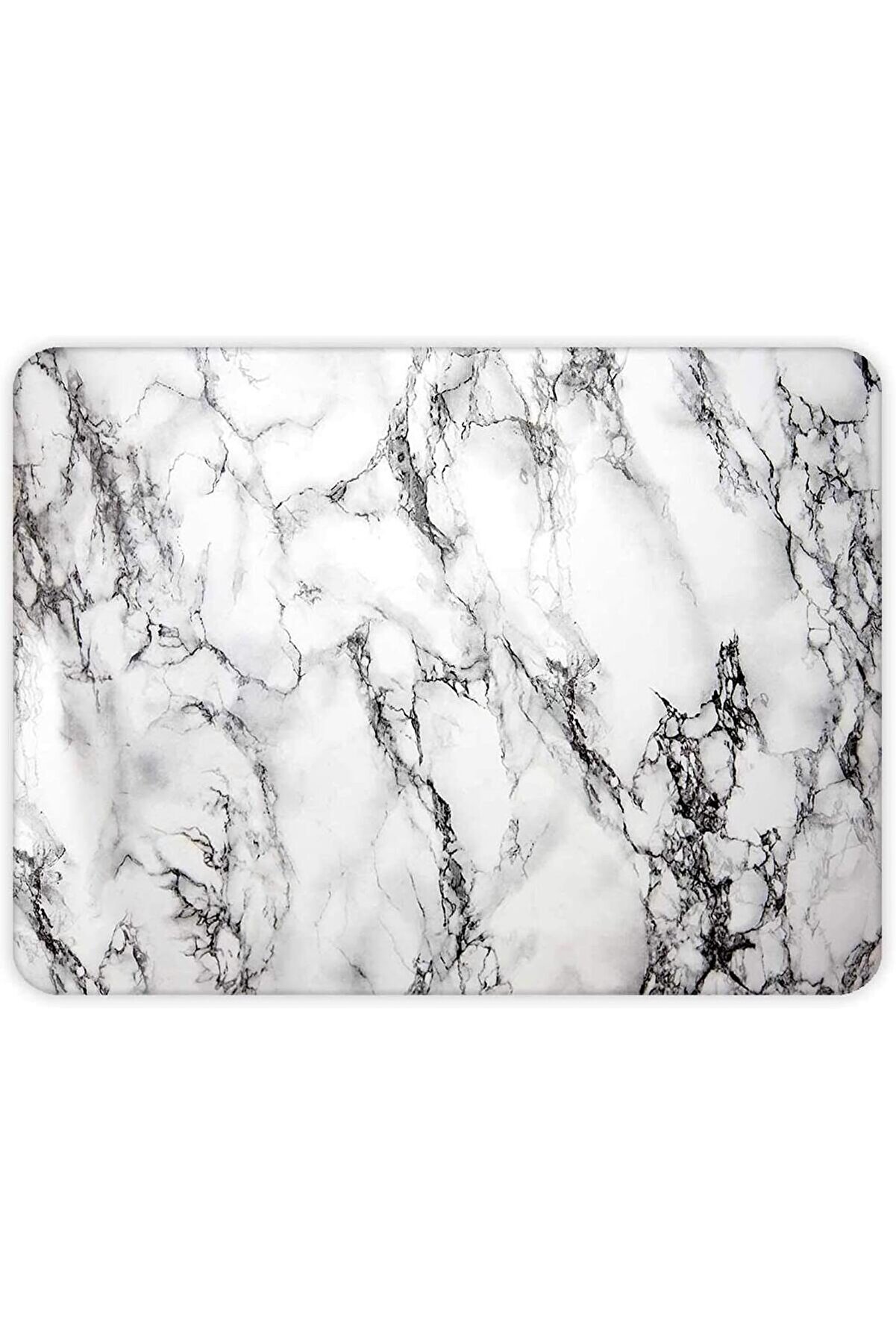 STOREMAX modashine 10001503001 Beyaz Mermer Görünümlü Cam Kesme Tahtası, 30cm x 40cm modascope 1014773