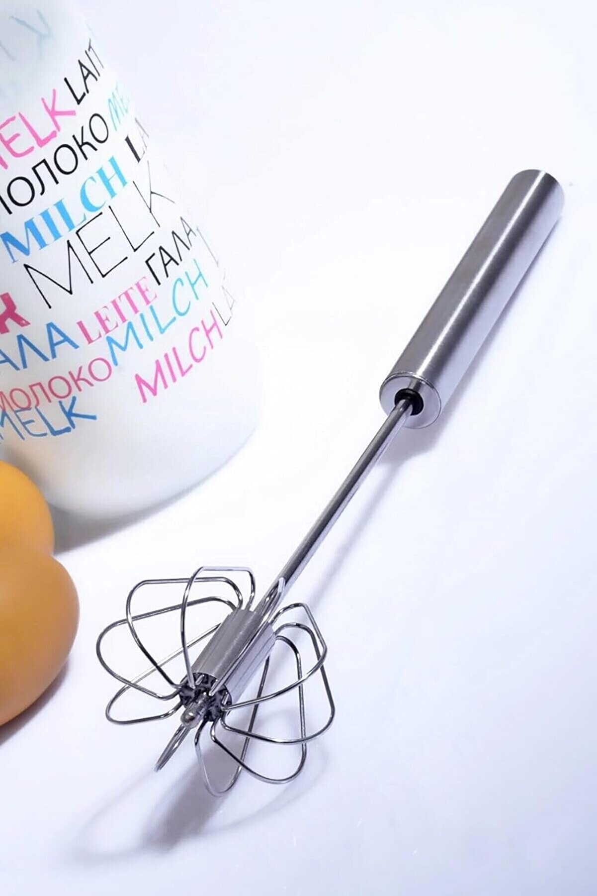 STOREMAX modashine Paslanmaz Çelik Basmalı Otomatik Çırpıcı 38 Cm modascope 1014773